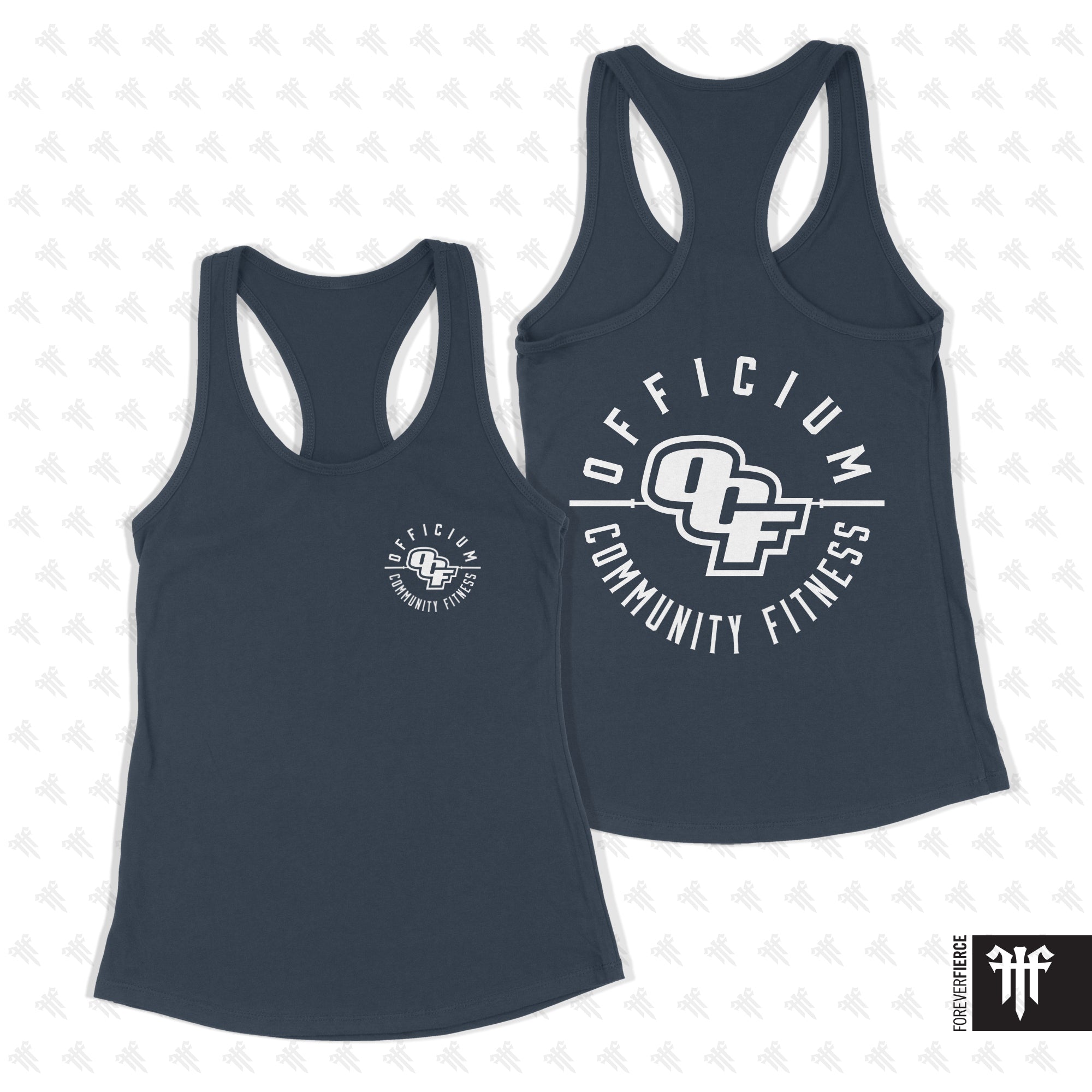 Officium November 2025 Front and Back Design Womens Racerback