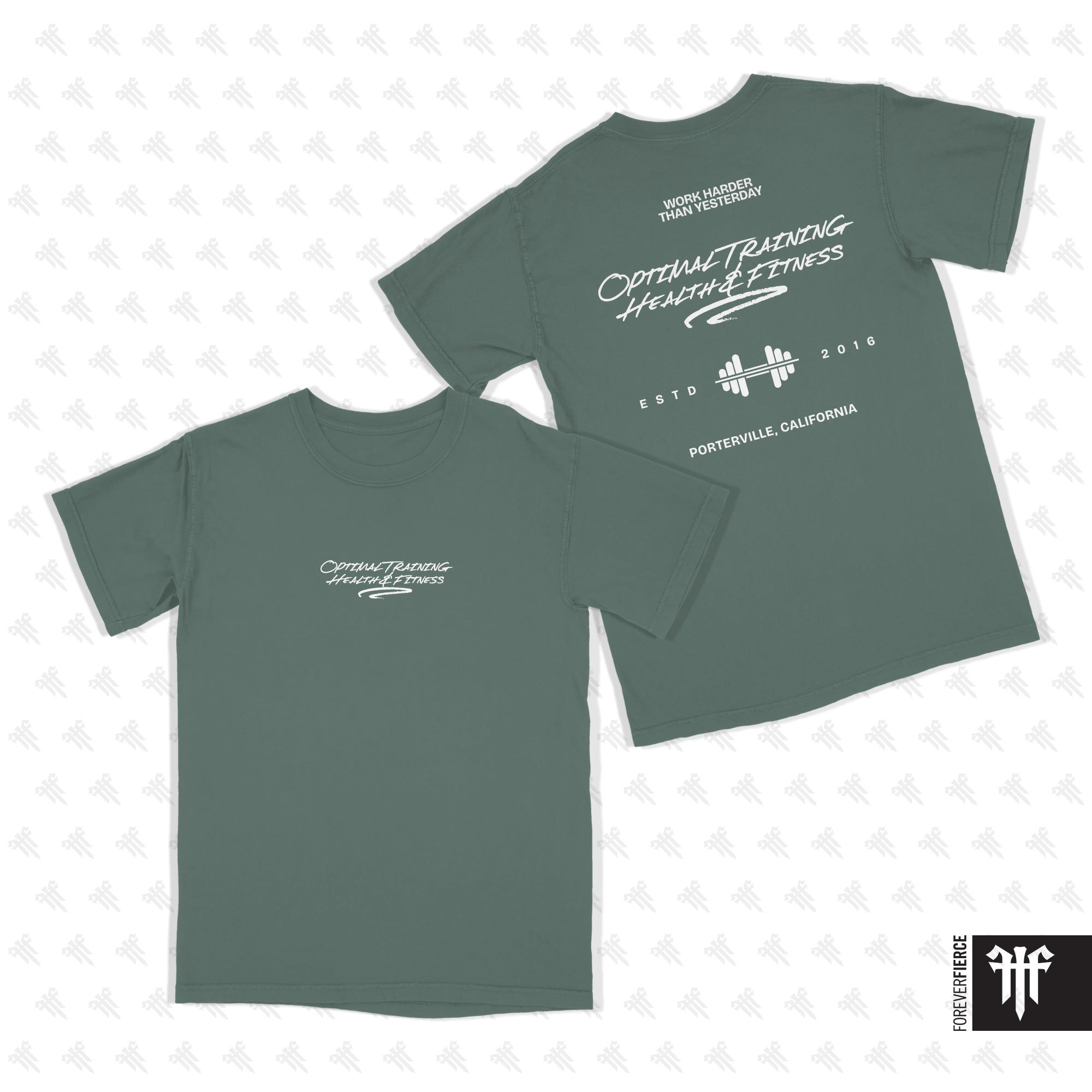 Optimal Training Health and Fitness July 2026 White Ink Comfort Colors Tee