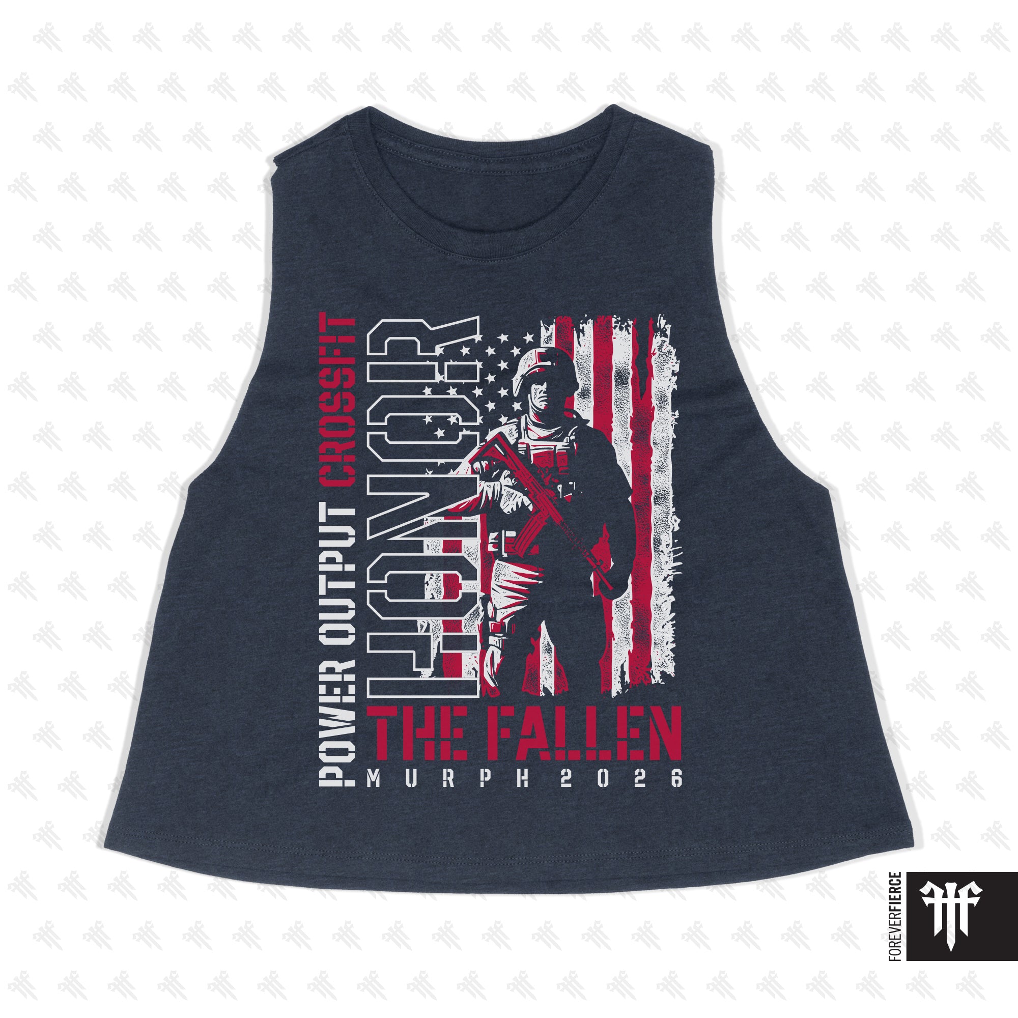Power Output CrossFit April 2026 Womens Crop Tank