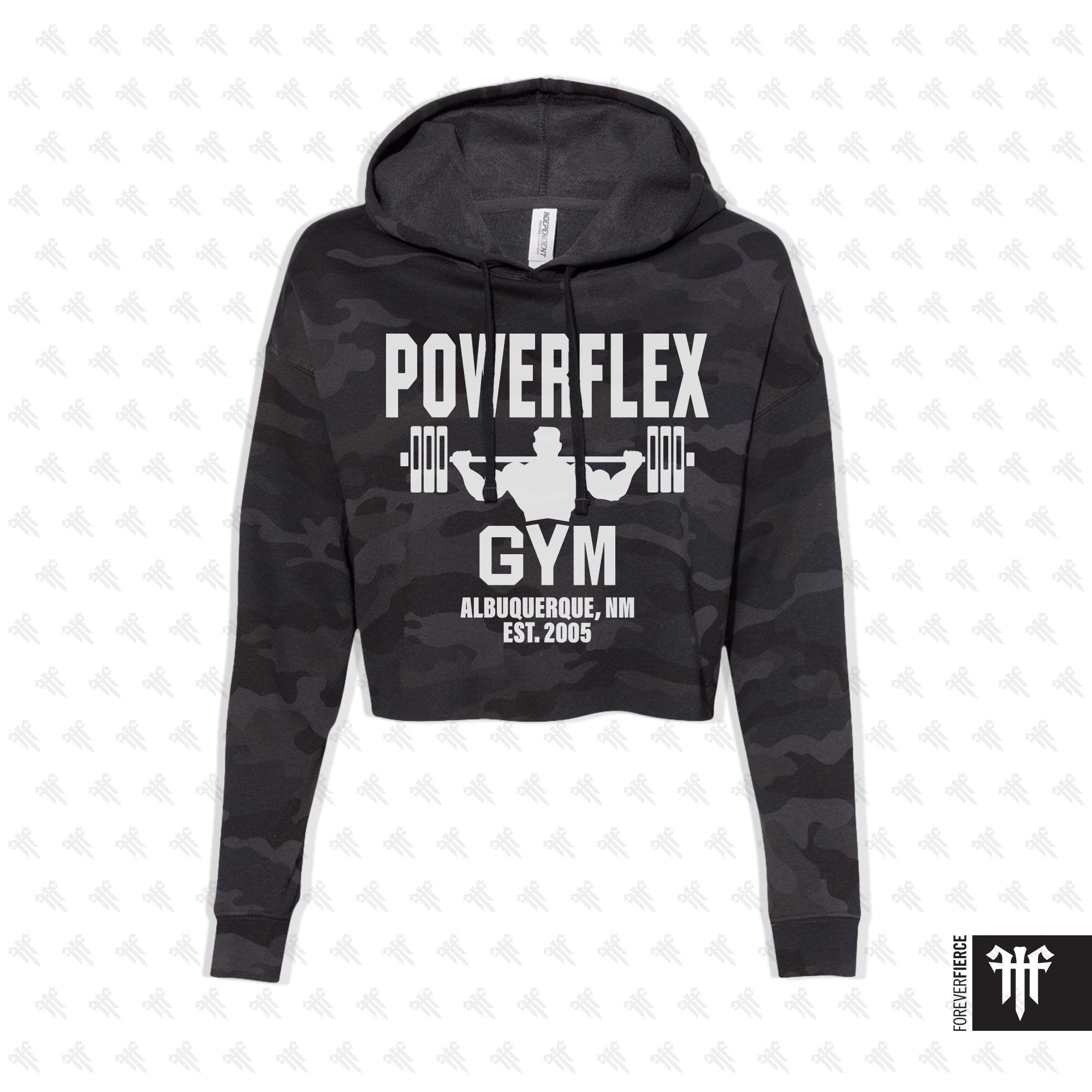 Powerflex Gym November 2025 Camo Womens Crop Pullover