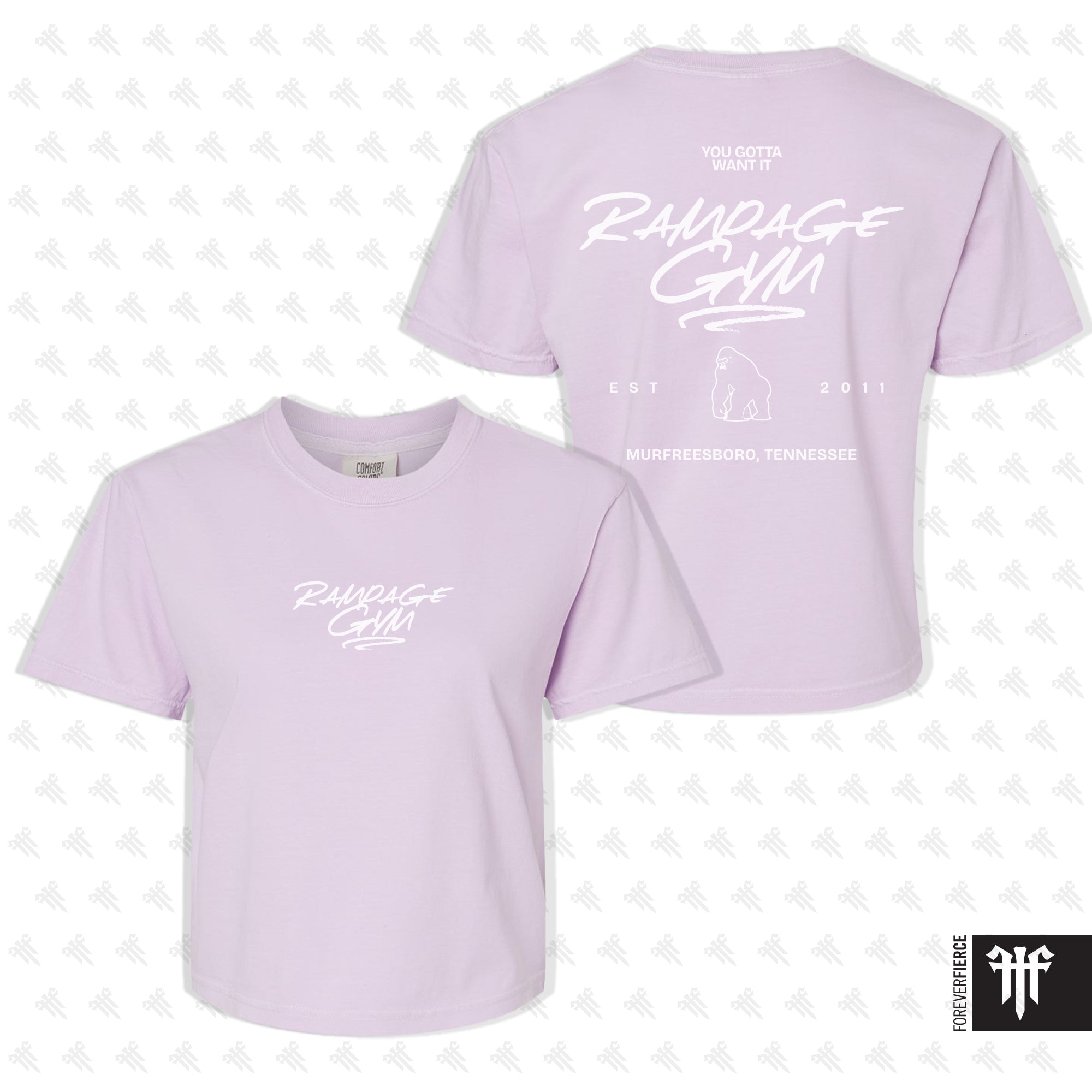 Rampage Gym March 2026 Womens Crop Tee