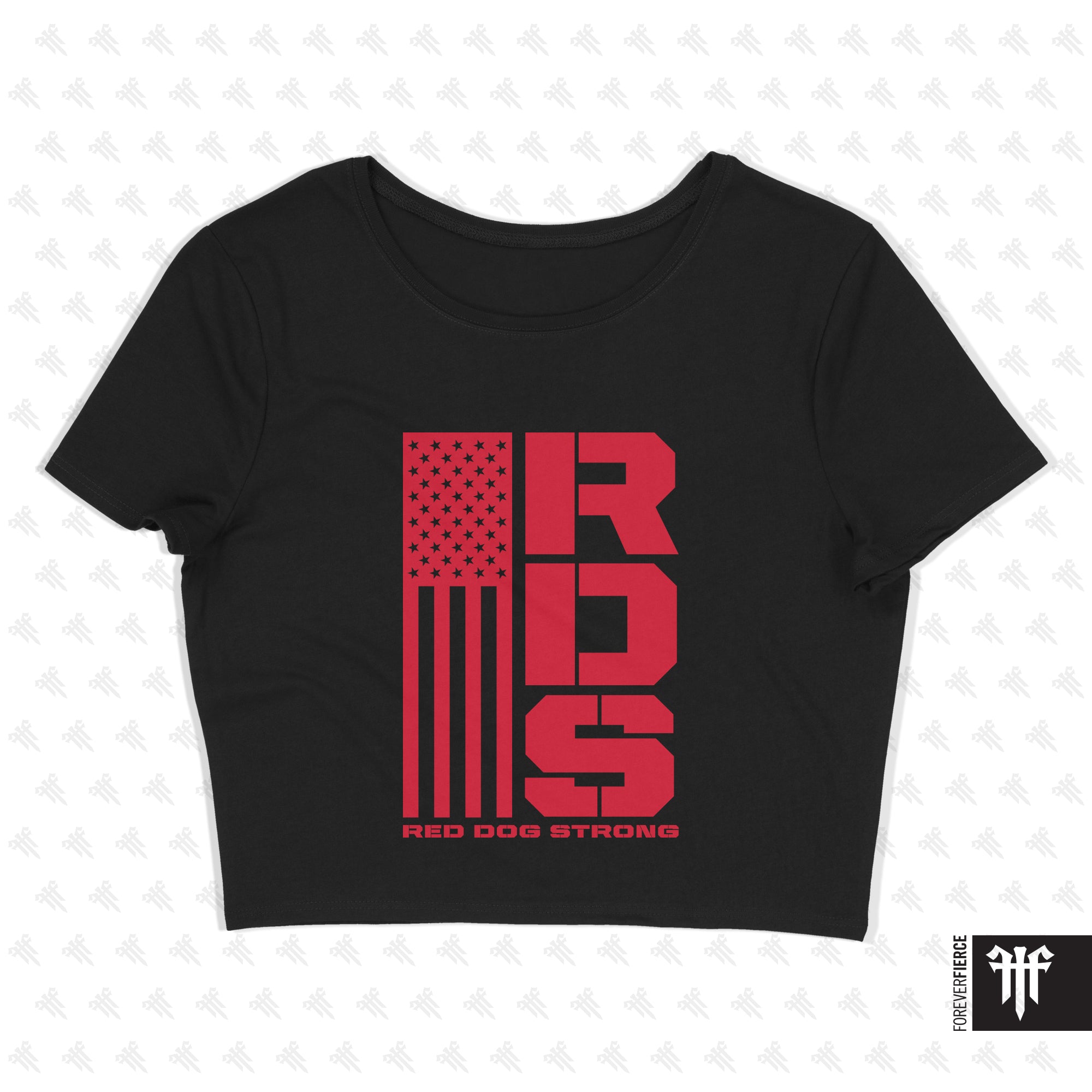 Red Dog Strong April 2025 Womens Crop Tee