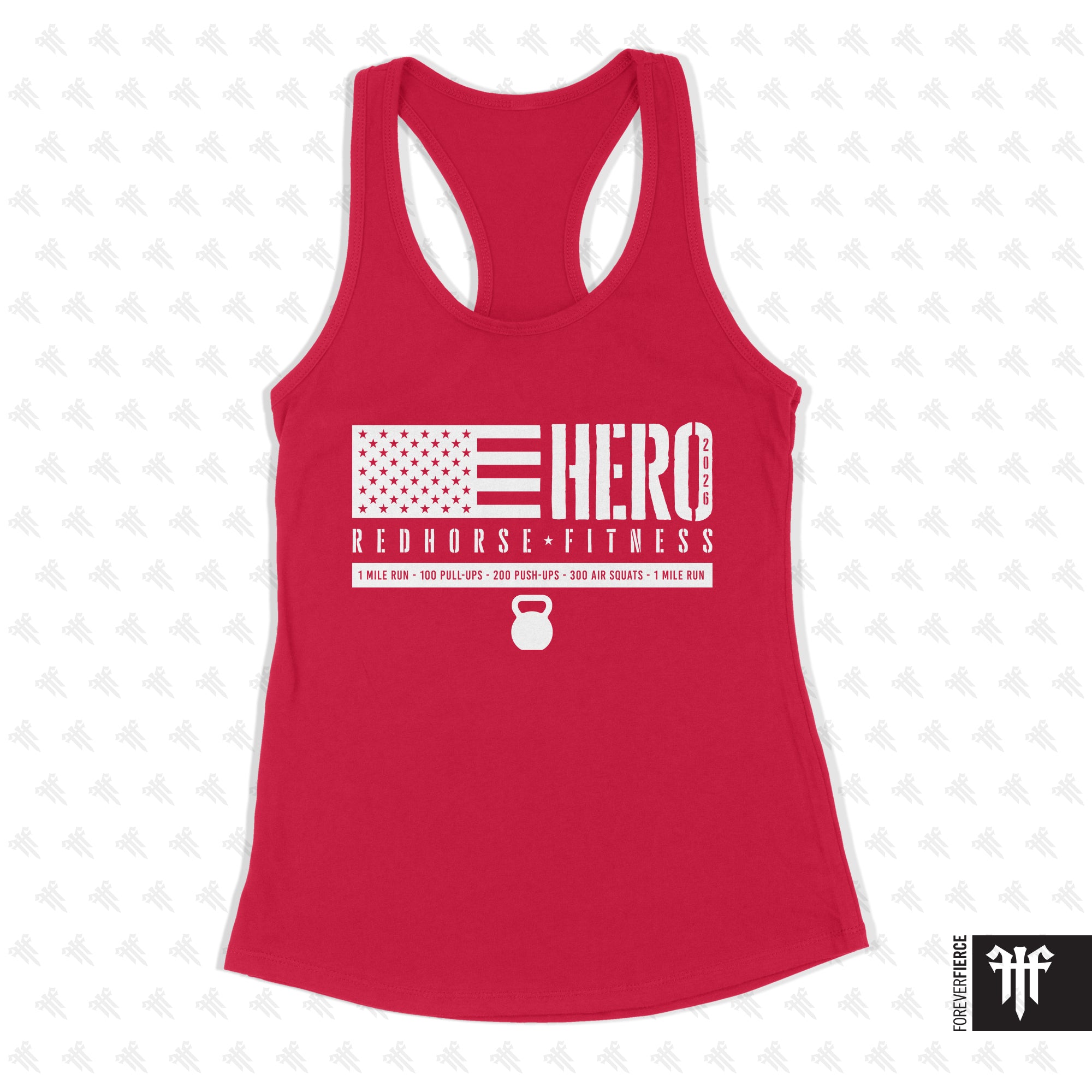 Red Horse Fitness April 2026 Memorial Day Womens Racerback