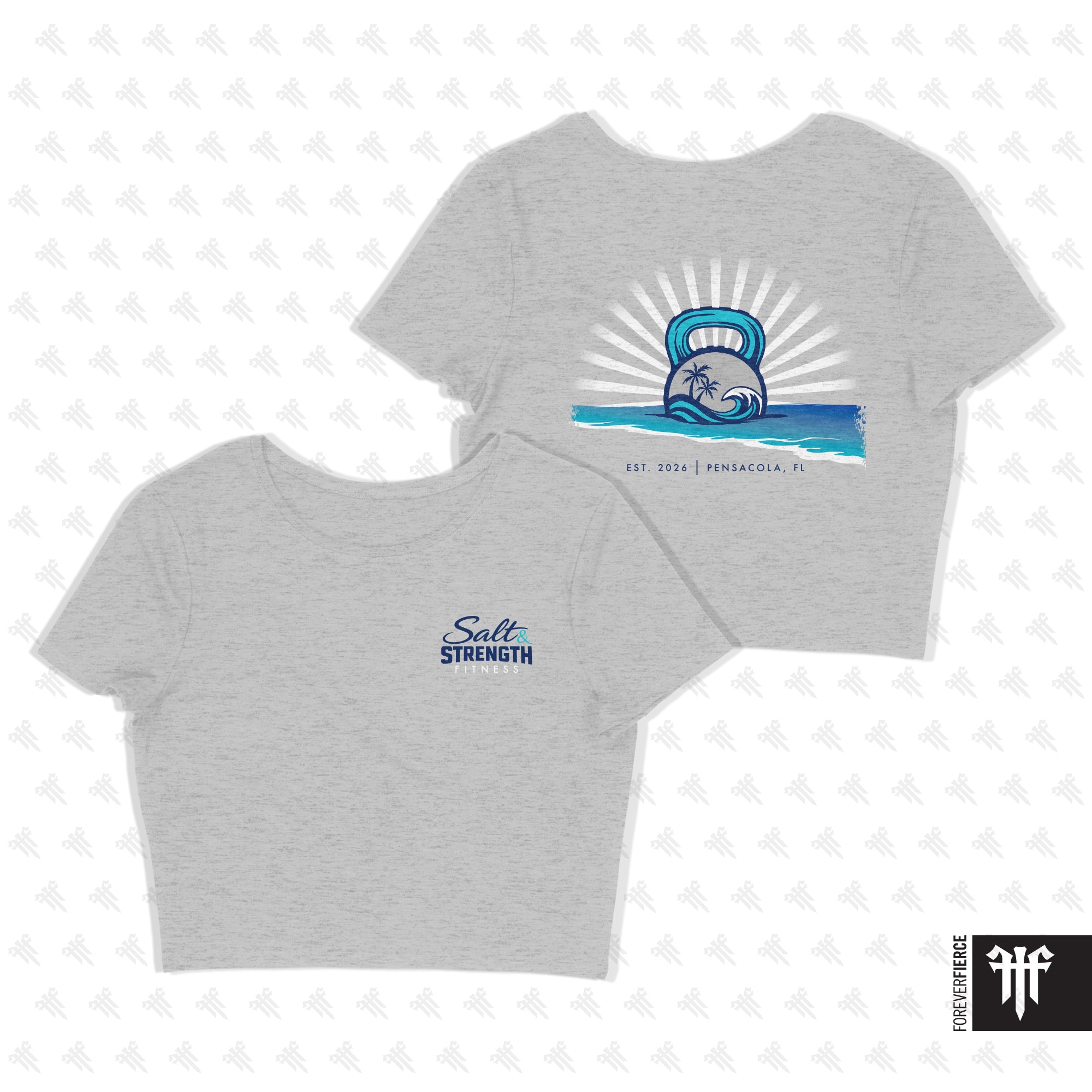 Salt & Strength Fitness March 2026 Womens Crop Tee