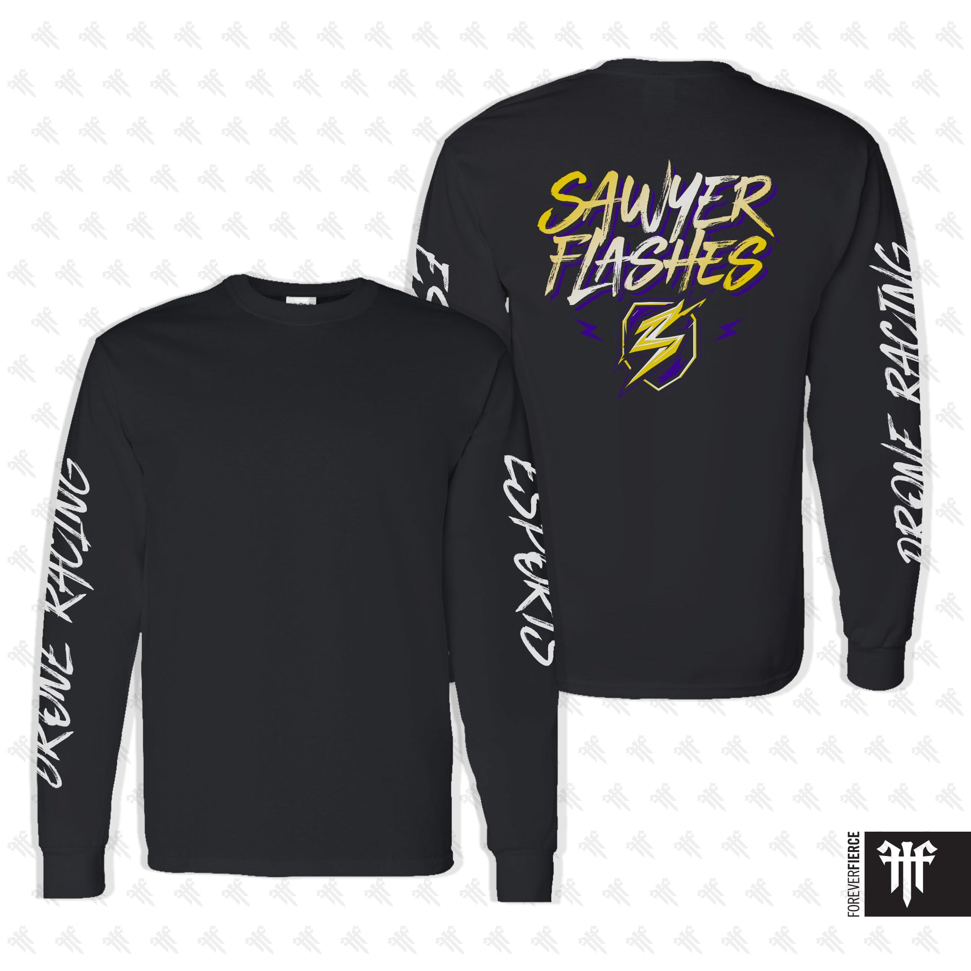 Sawyer Flashes March 2026 Esports and Drone Racing Sleeves Gildan Longsleeve