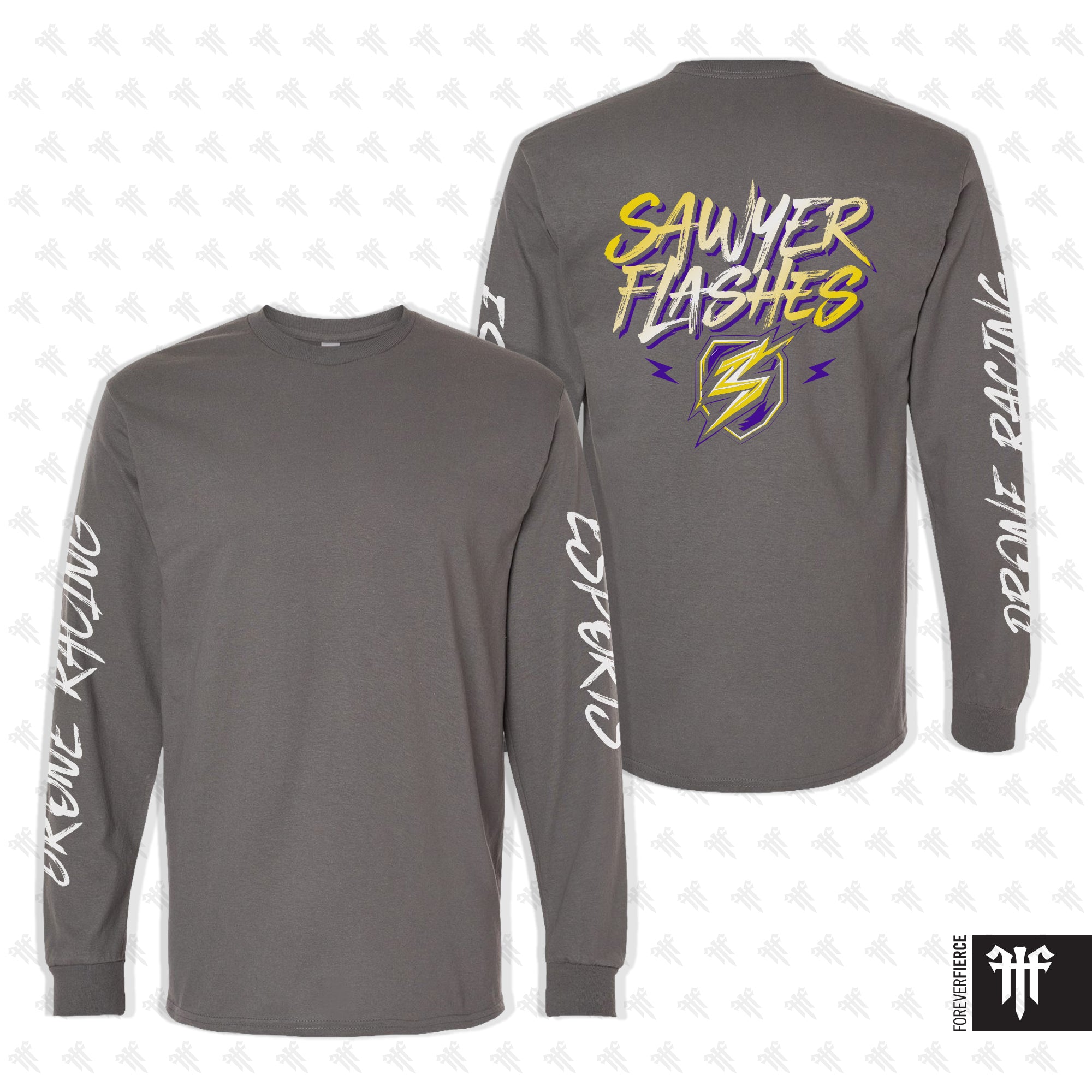 Sawyer Flashes March 2026 Esports and Drone Racing Sleeves Gildan Longsleeve
