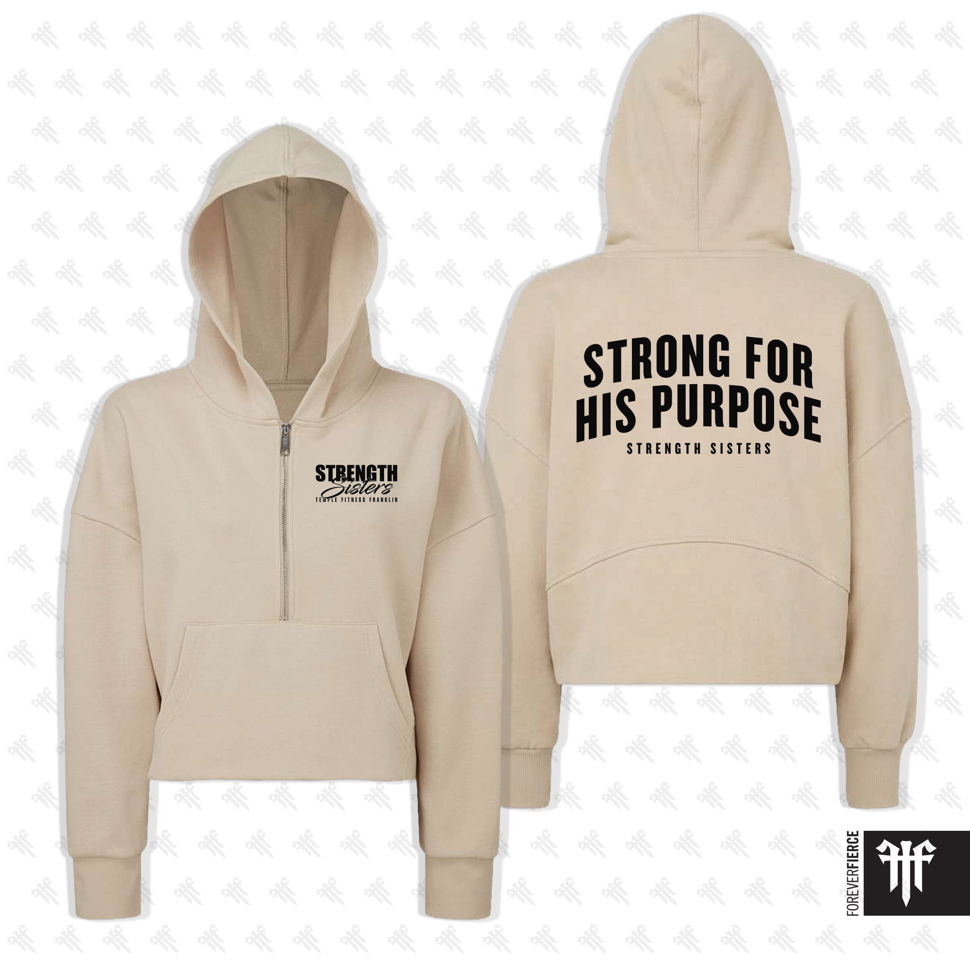 Strength Sisters March 2026 Half Zip Hoodie