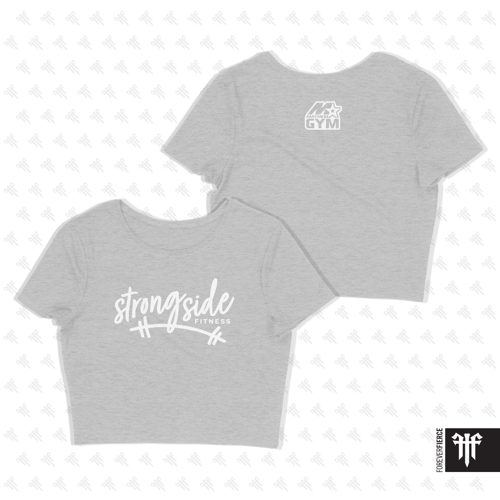Strongside Fitness June 2026 Cursive Womens Crop Tee