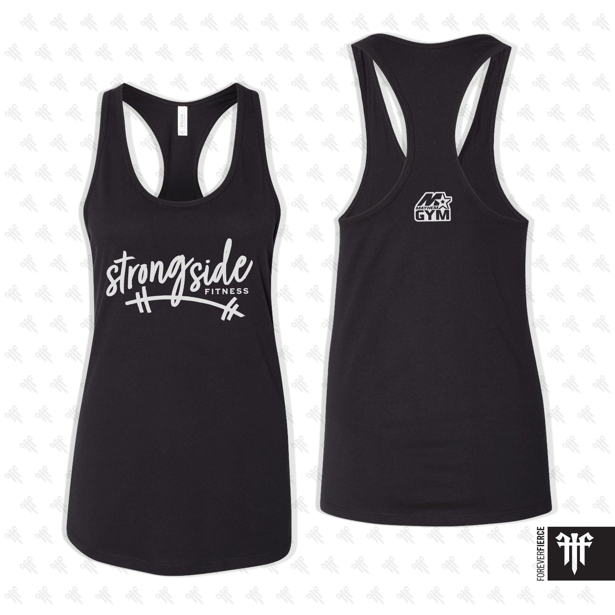 Strongside Fitness June 2026 Cursive Womens Racerback