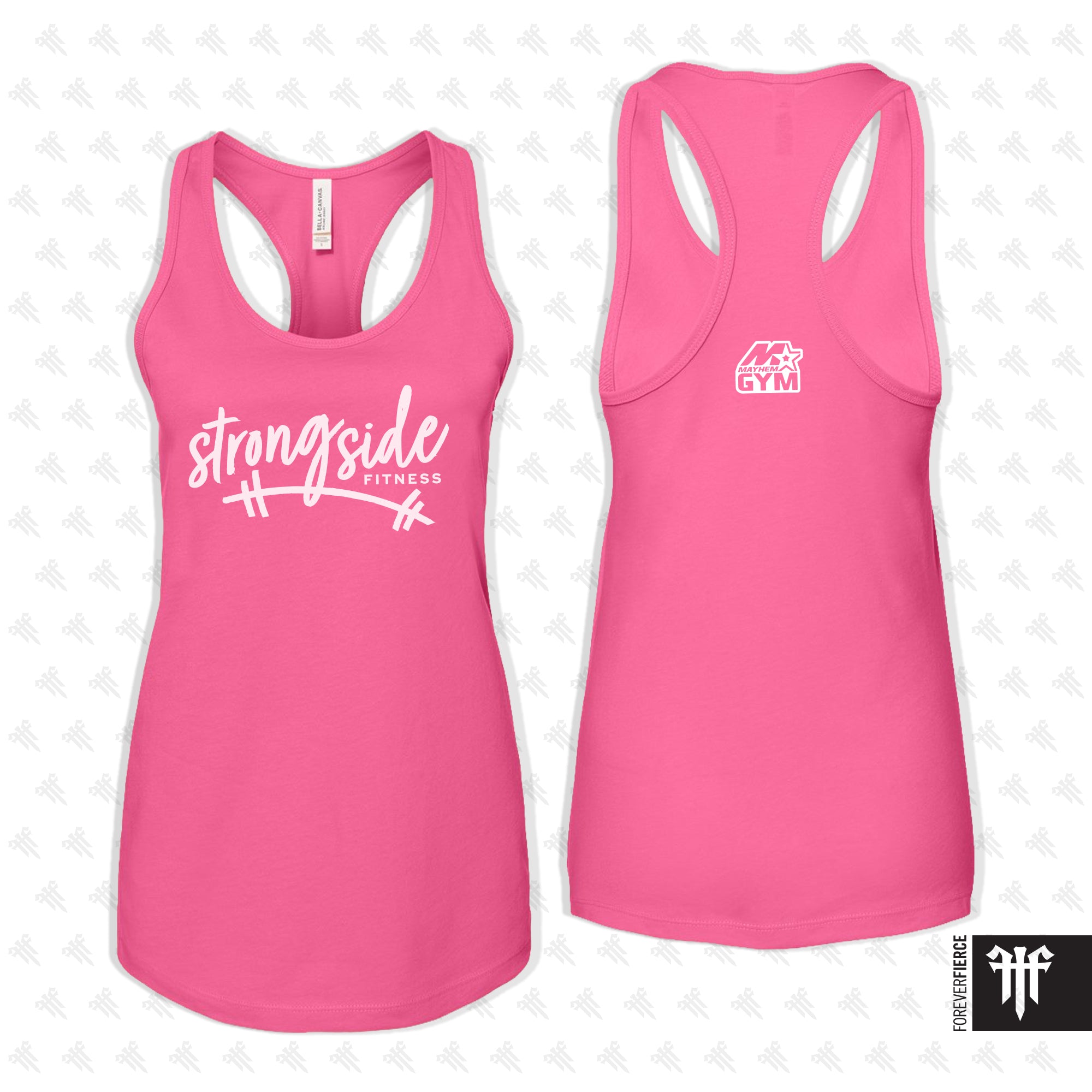 Strongside Fitness June 2026 Cursive Womens Racerback