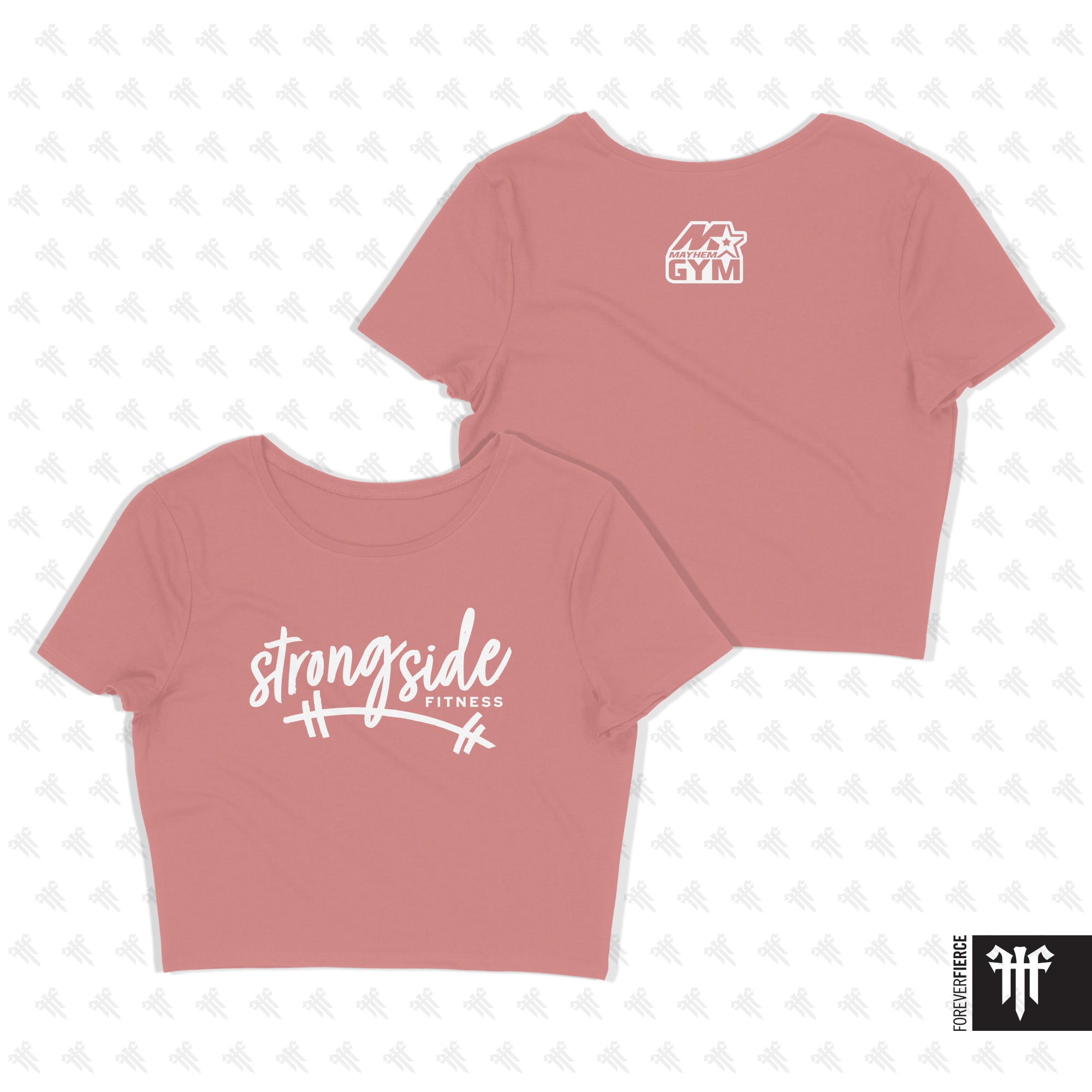 Strongside Fitness June 2026 Cursive Womens Crop Tee