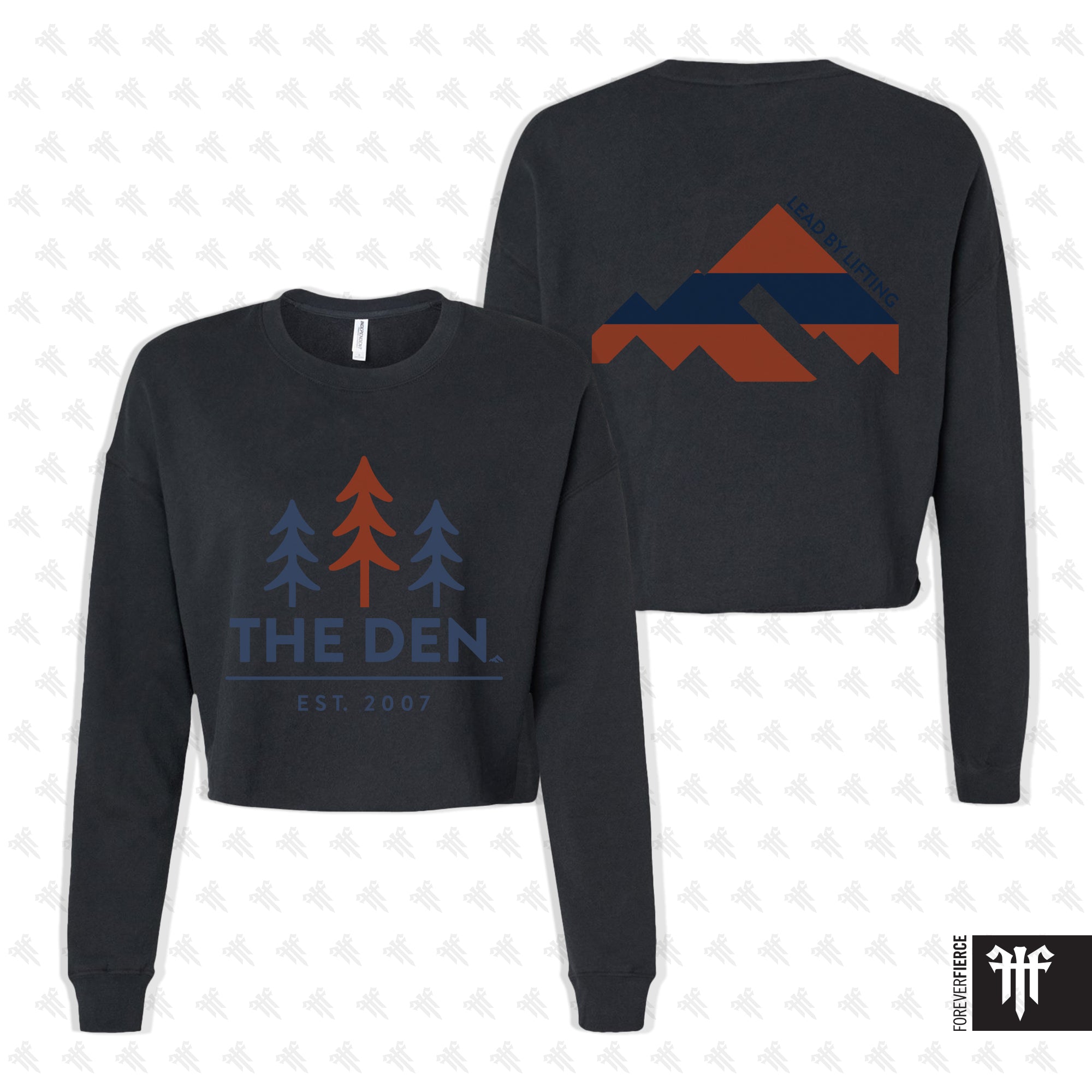 The Den October 2025 Womens Crop Crewneck
