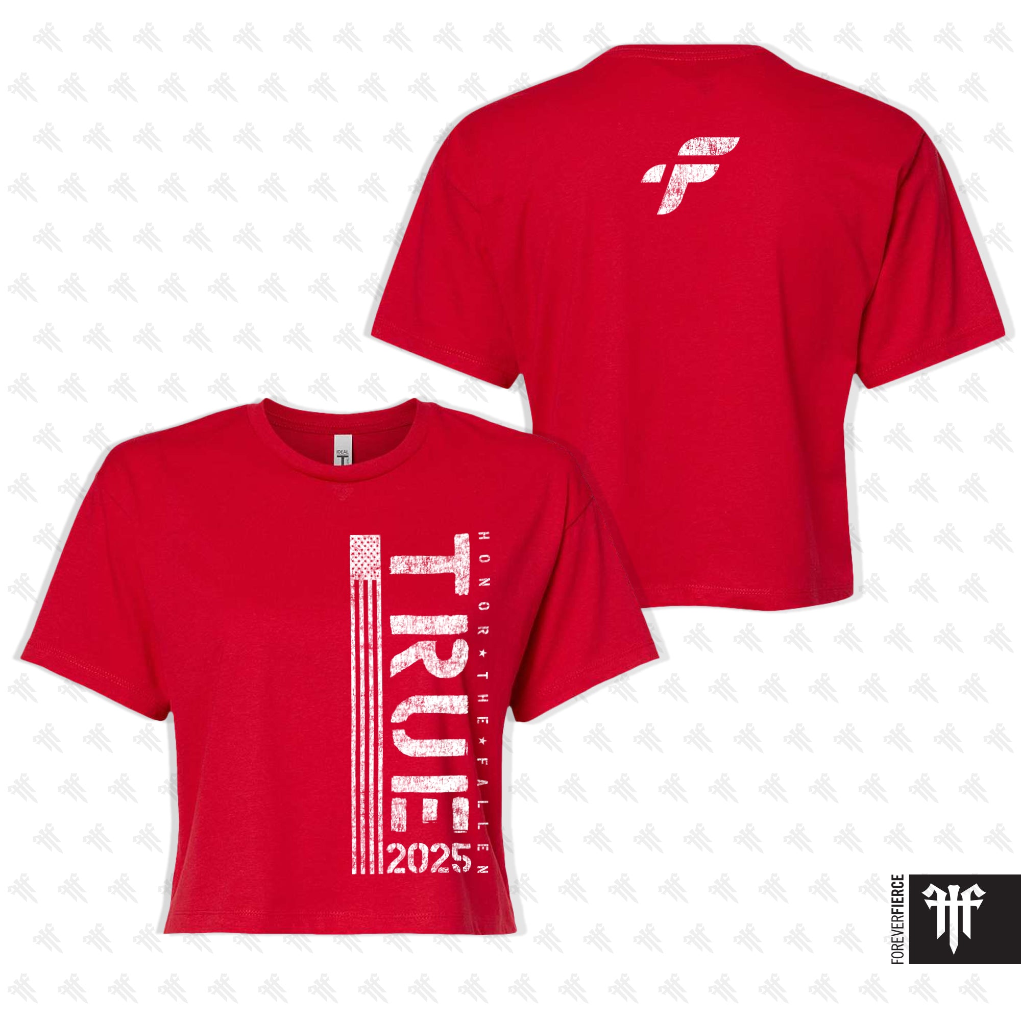 True Fitness March 2025 Womens Crop Tee