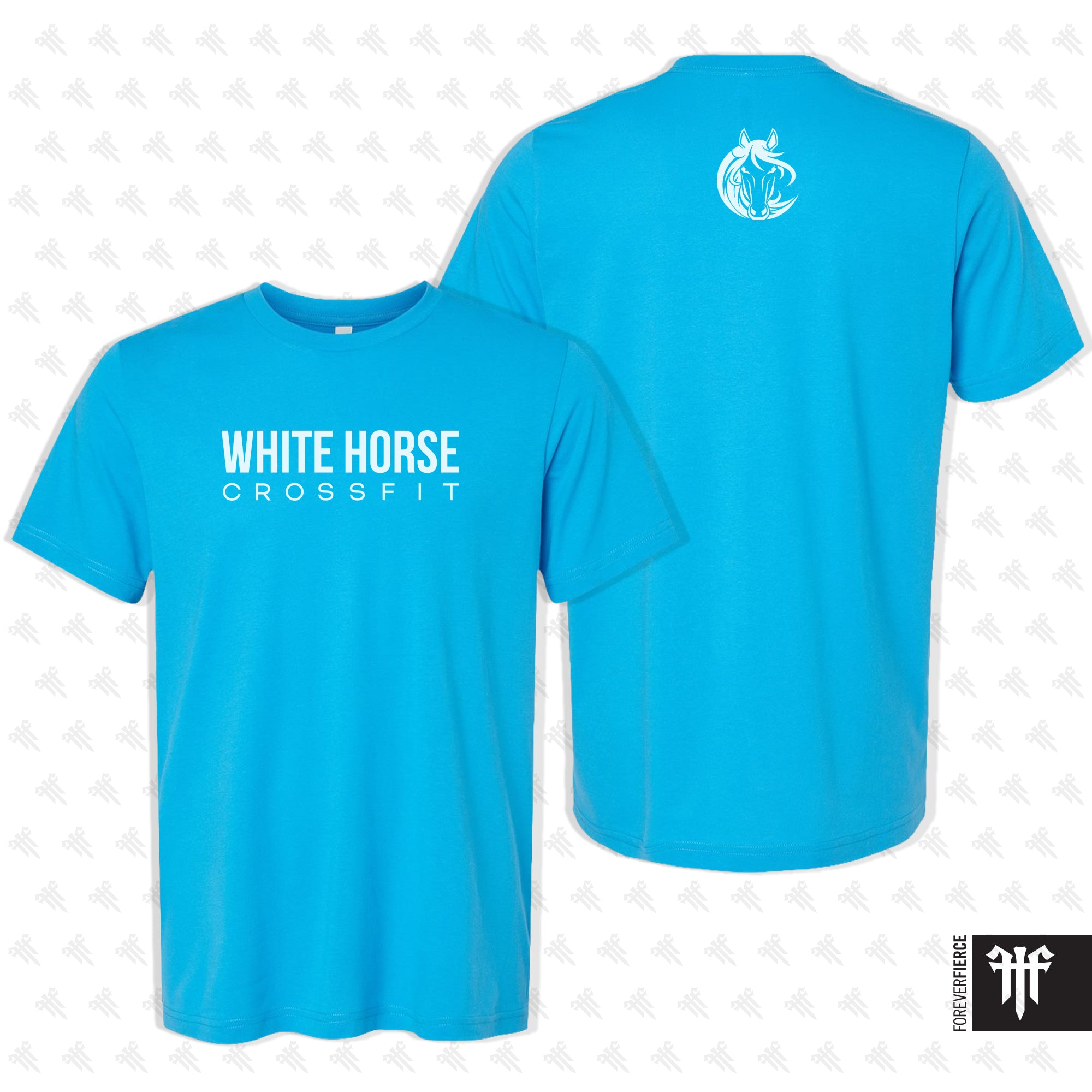 White Horse CrossFit April 2026 White Ink Design Tee