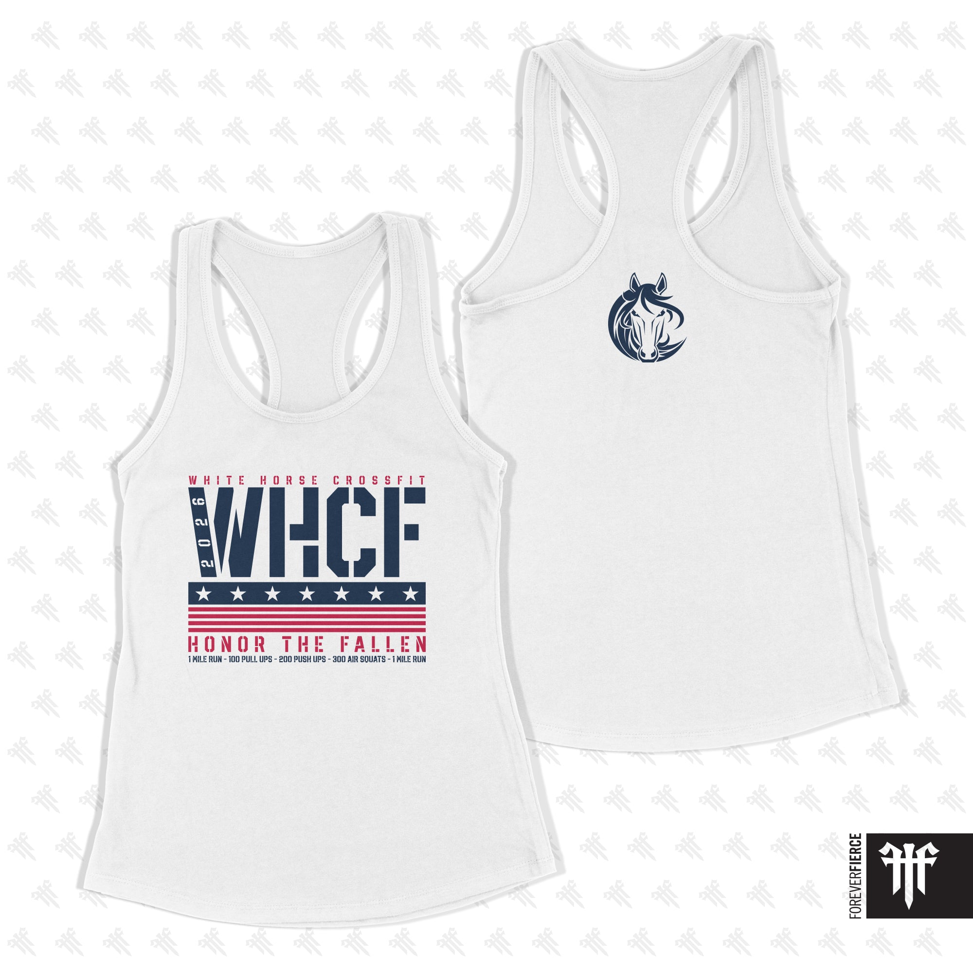 White Horse CrossFit April 2026 Womens Racerback