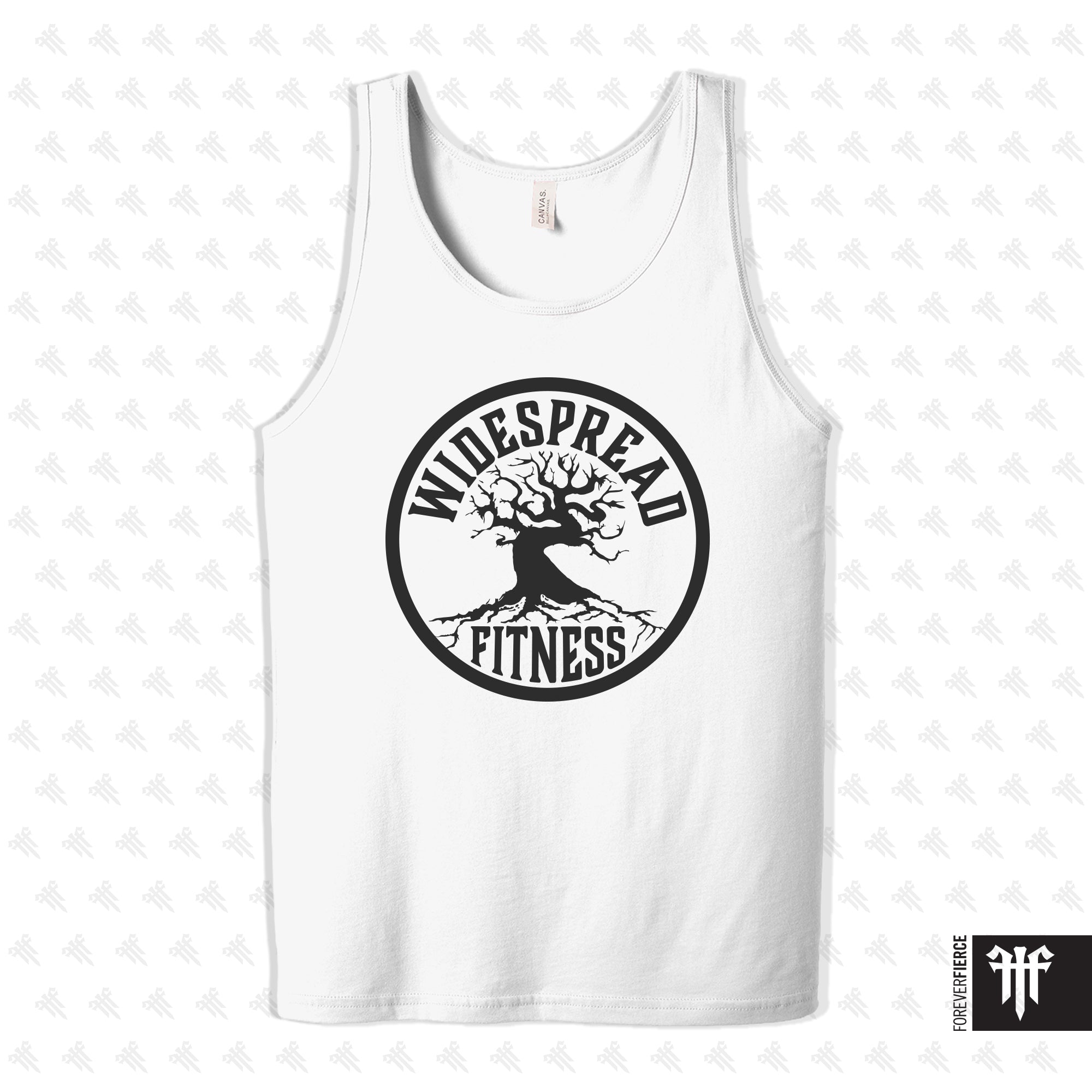 Widespread Fitness Tie Dye Party 2026 Mens Tank - White