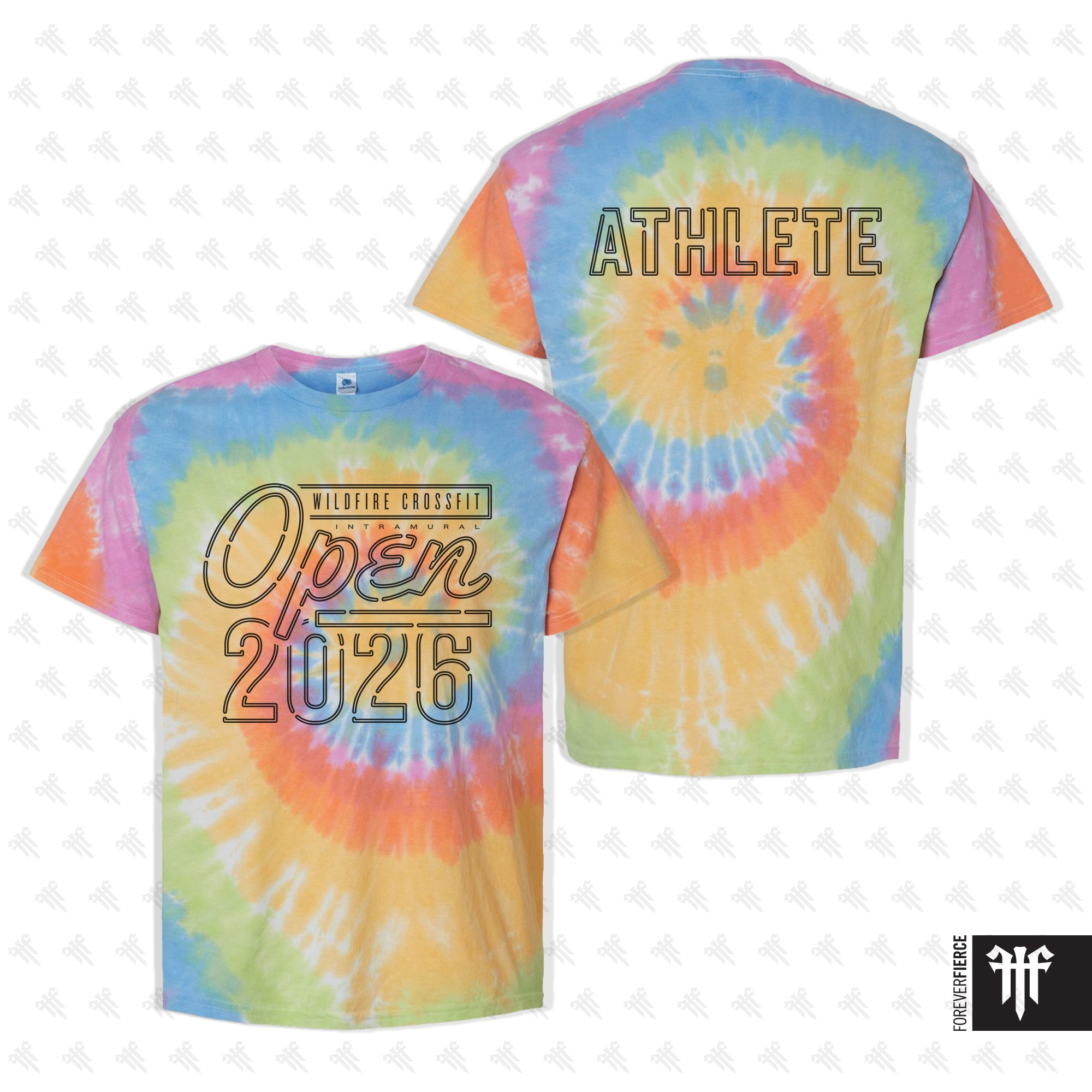 WildFire CrossFit January 2026 Tie-Dyed Tee