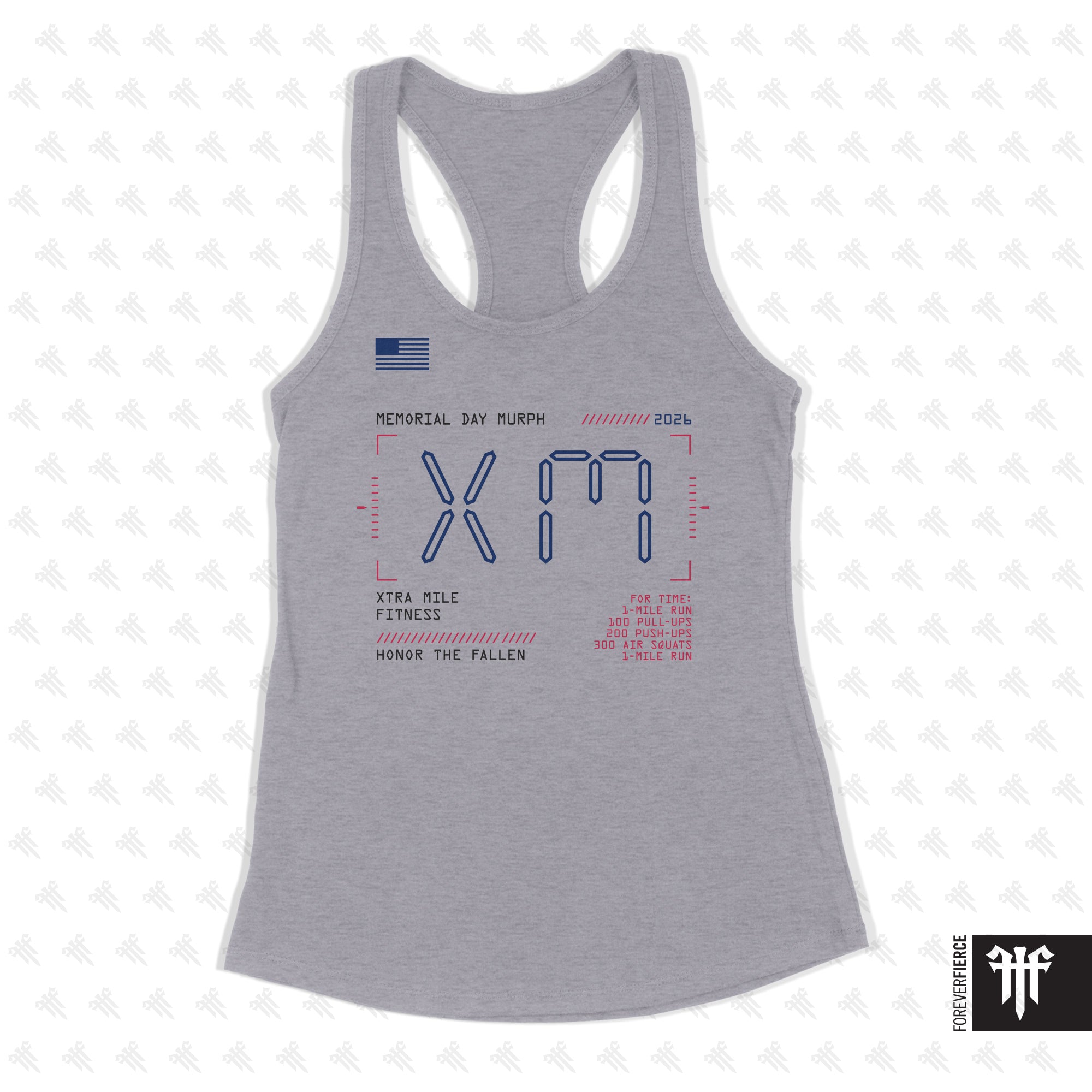 Xtra Mile Fitness April 2026 Womens Racerback