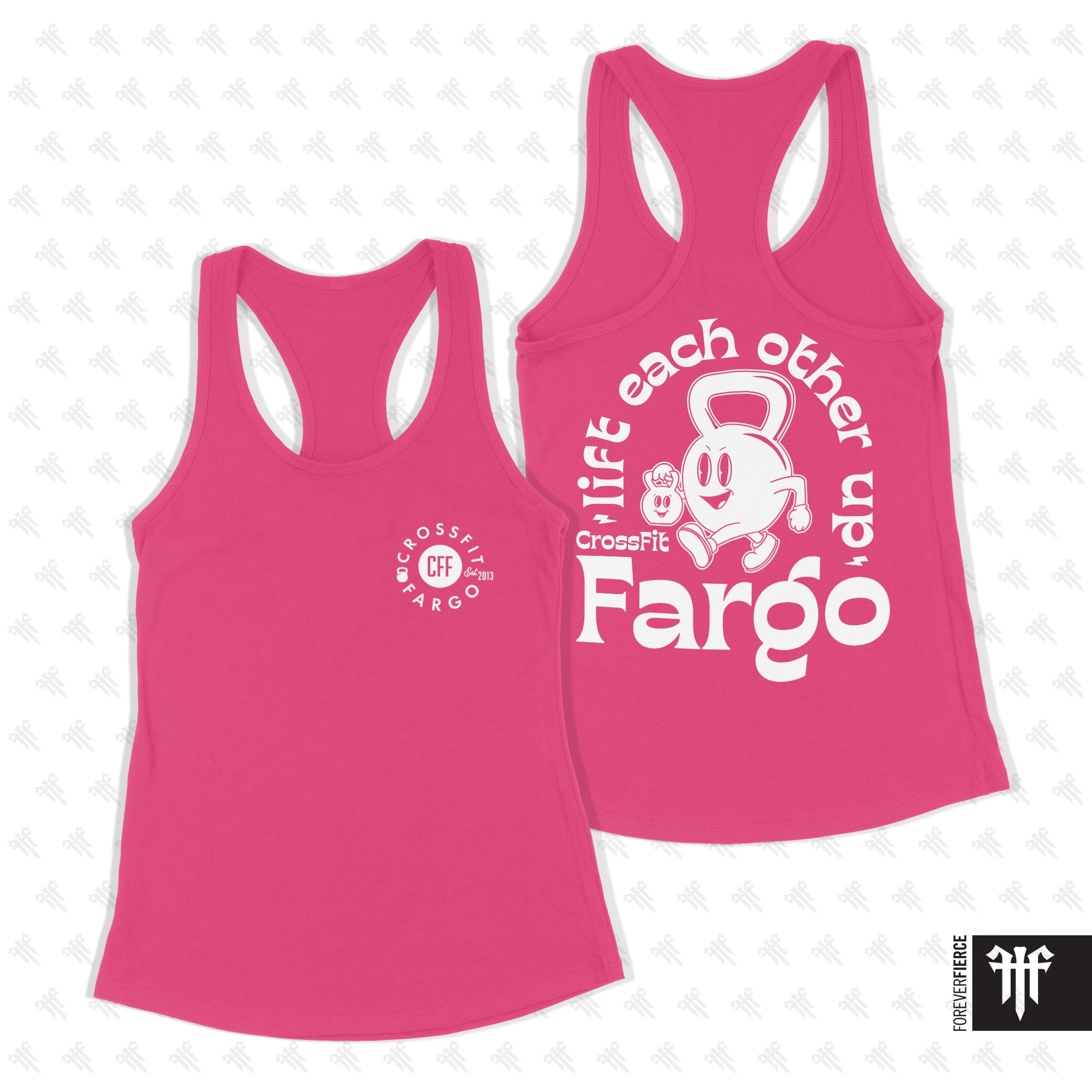 CrossFit Fargo June 2025 Lift Each Other Up Womens Racerback