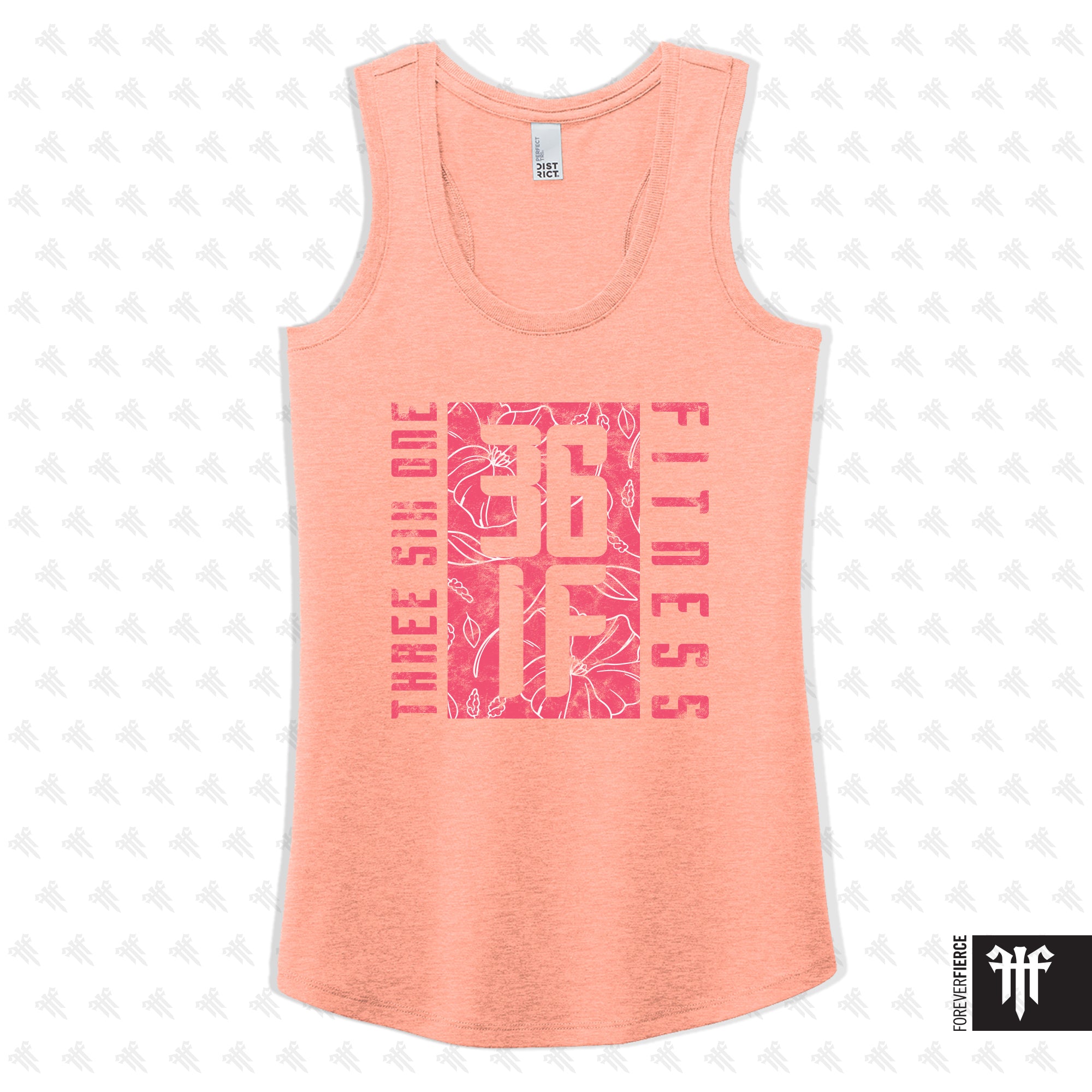 361 Fitness May 2026 Floral Design Womens Racerback