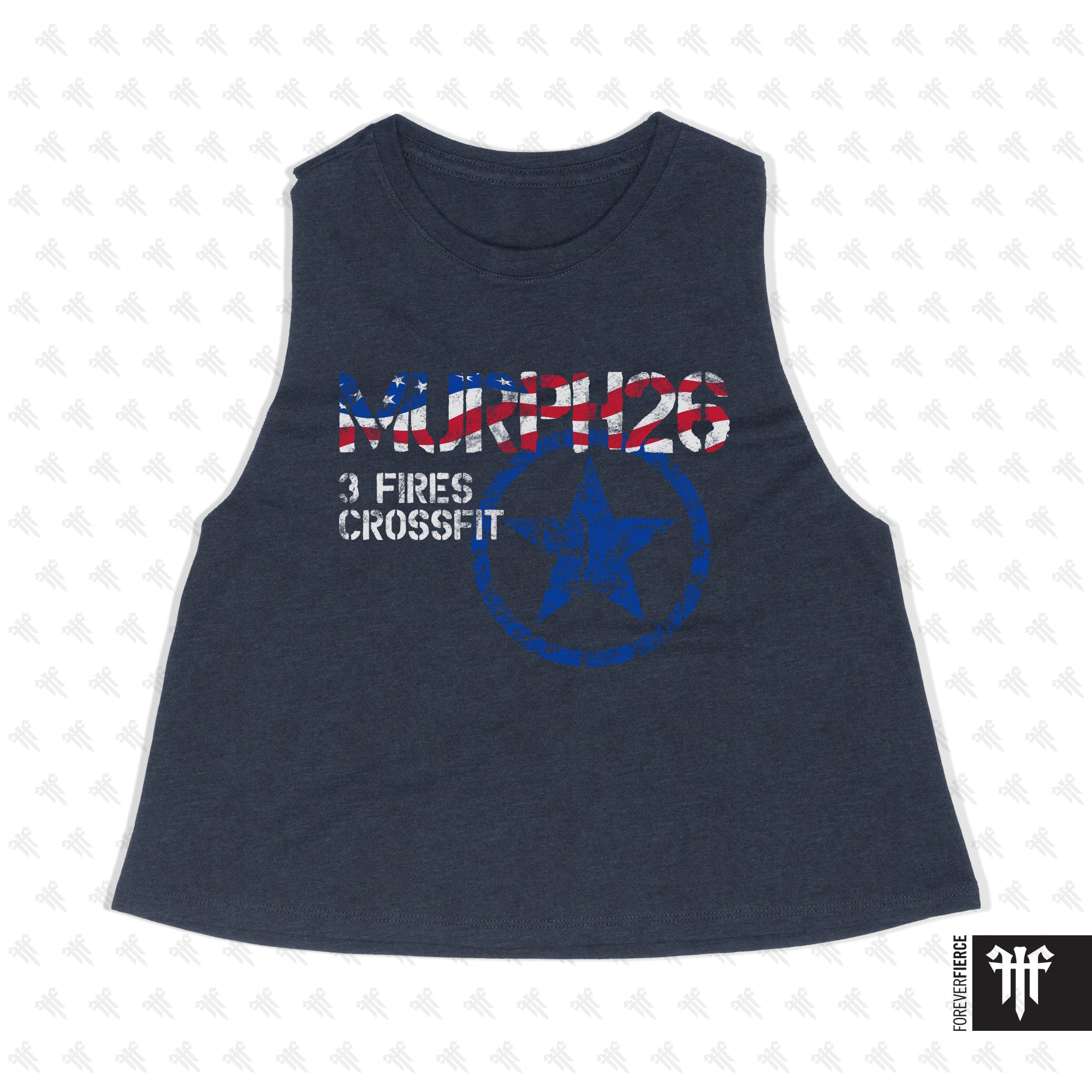 3 Fires CrossFit April 2026 Womens Crop Tank