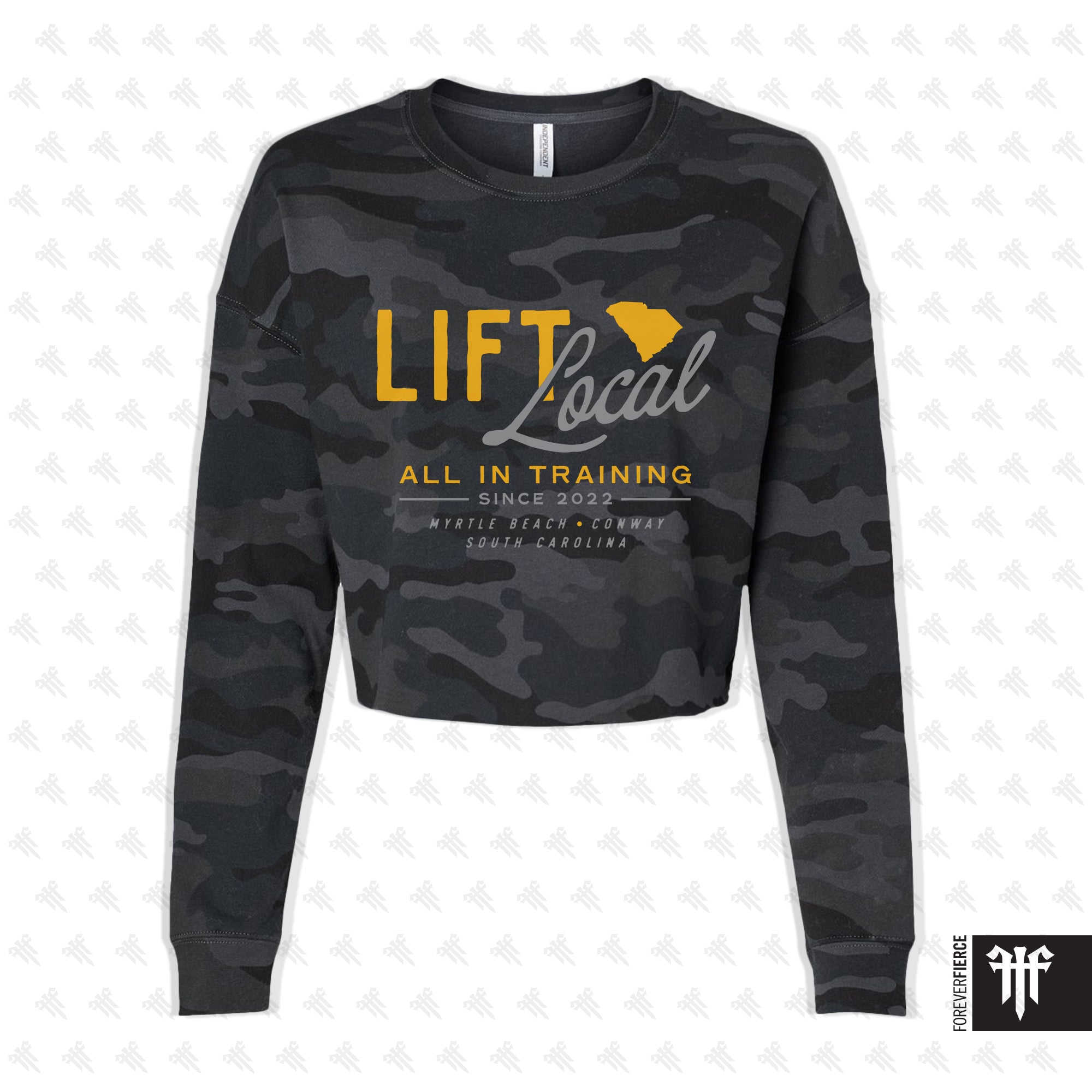All In Training August 2026 Womens Crop Crewneck