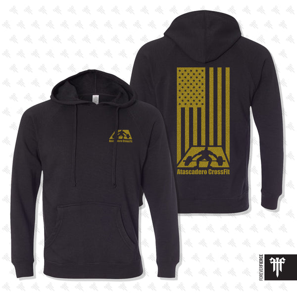 Atascadero CrossFit November 2024 Black Pullover - Gold Ink