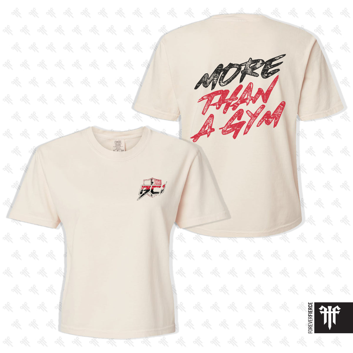 BCI July 2026 Black/Red Ink Womens Boxy Tee - Ivory