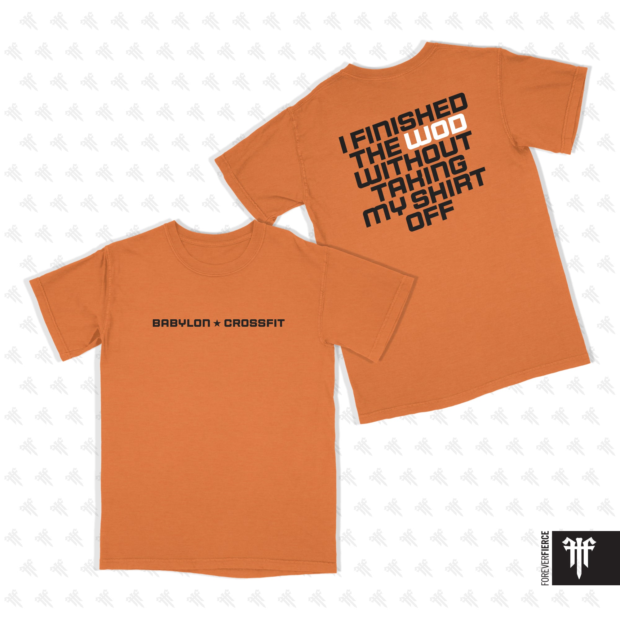 Babylon CrossFit June 2026 Orange Tee