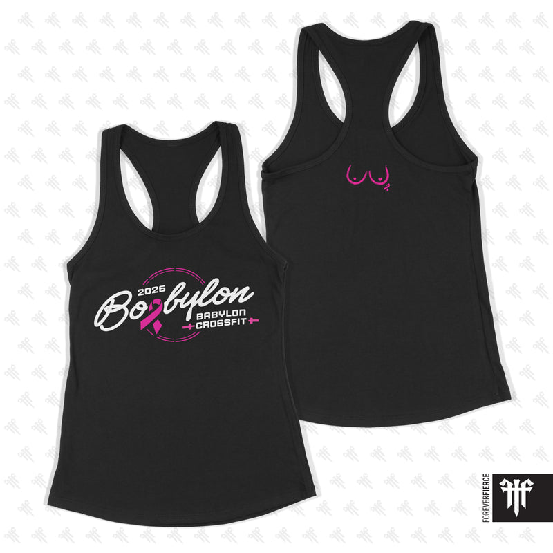 Babylon CrossFit September 2026 Boobylon Womens Racerback