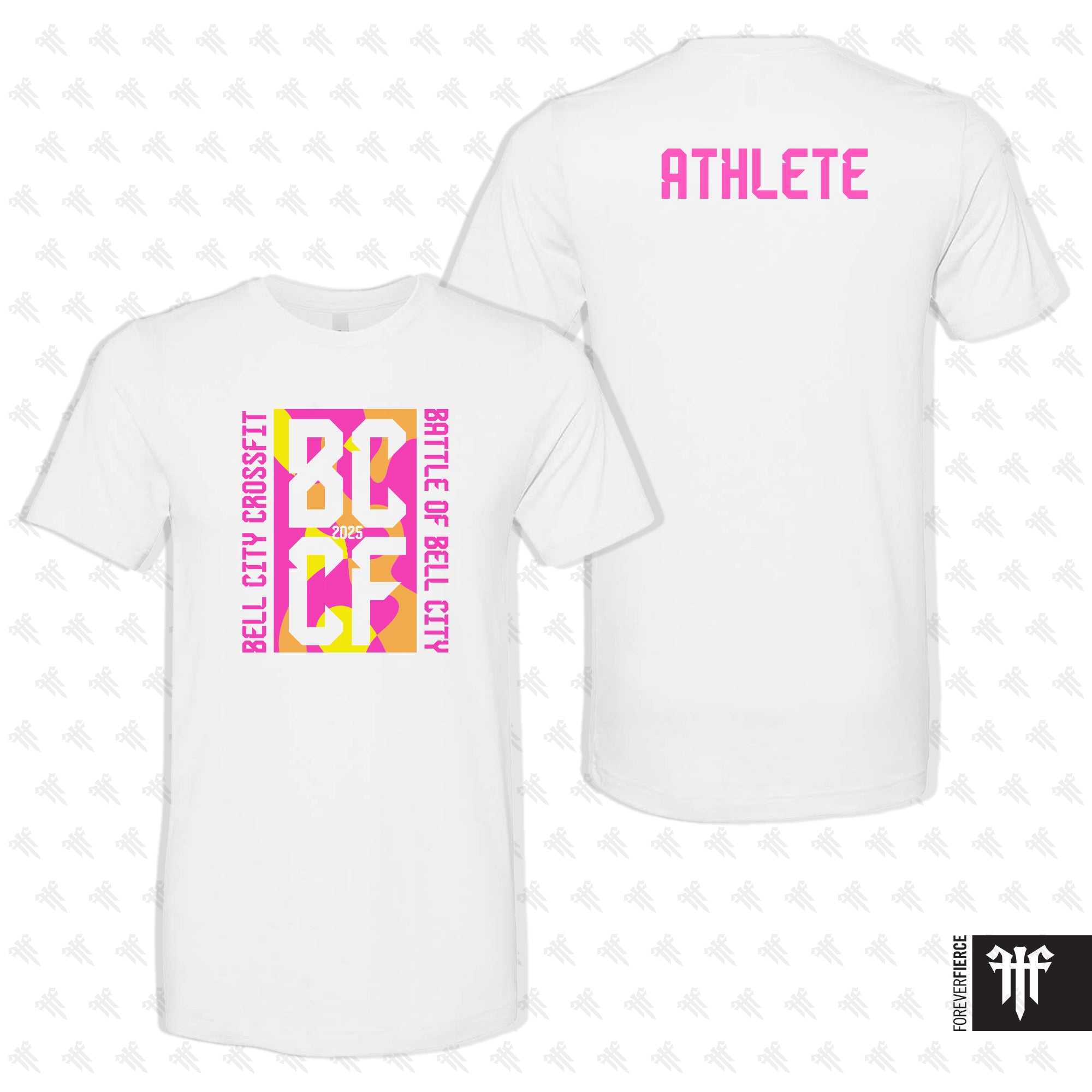 Bell City CrossFit July 2025 Pink Print Tee