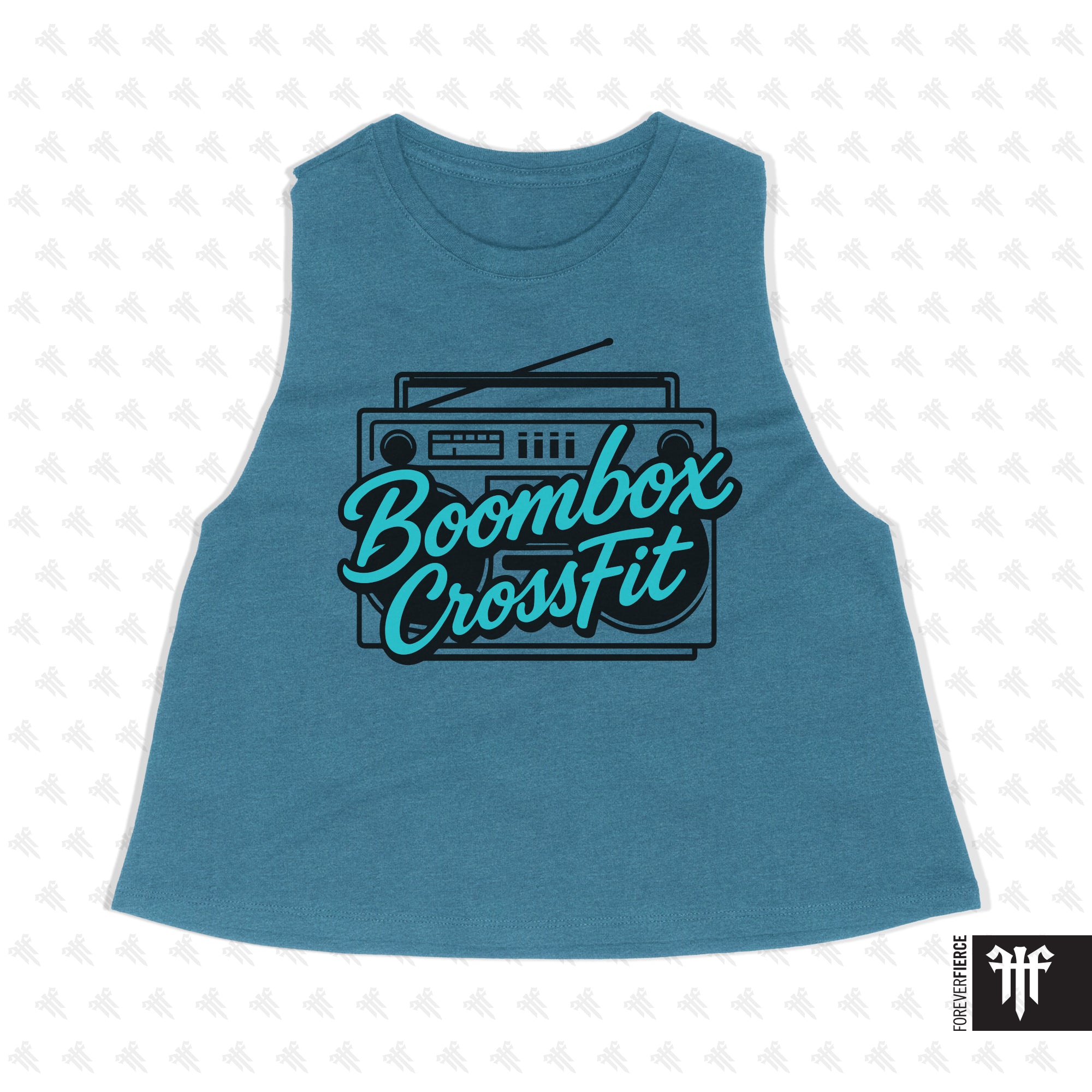 Boombox CrossFit February 2026 Womens Crop Tank