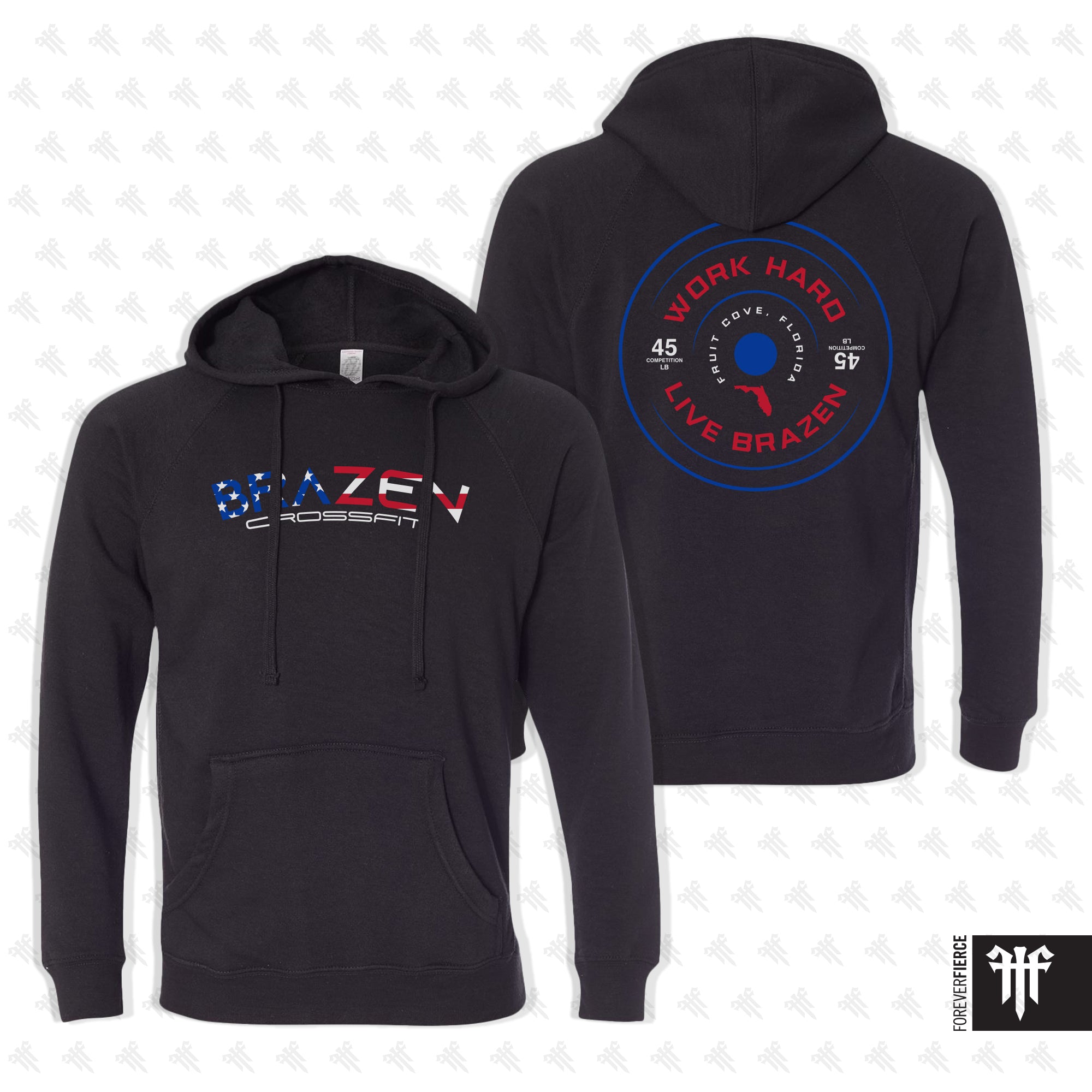 Brazen CrossFit February 2026 American Flag Pullover