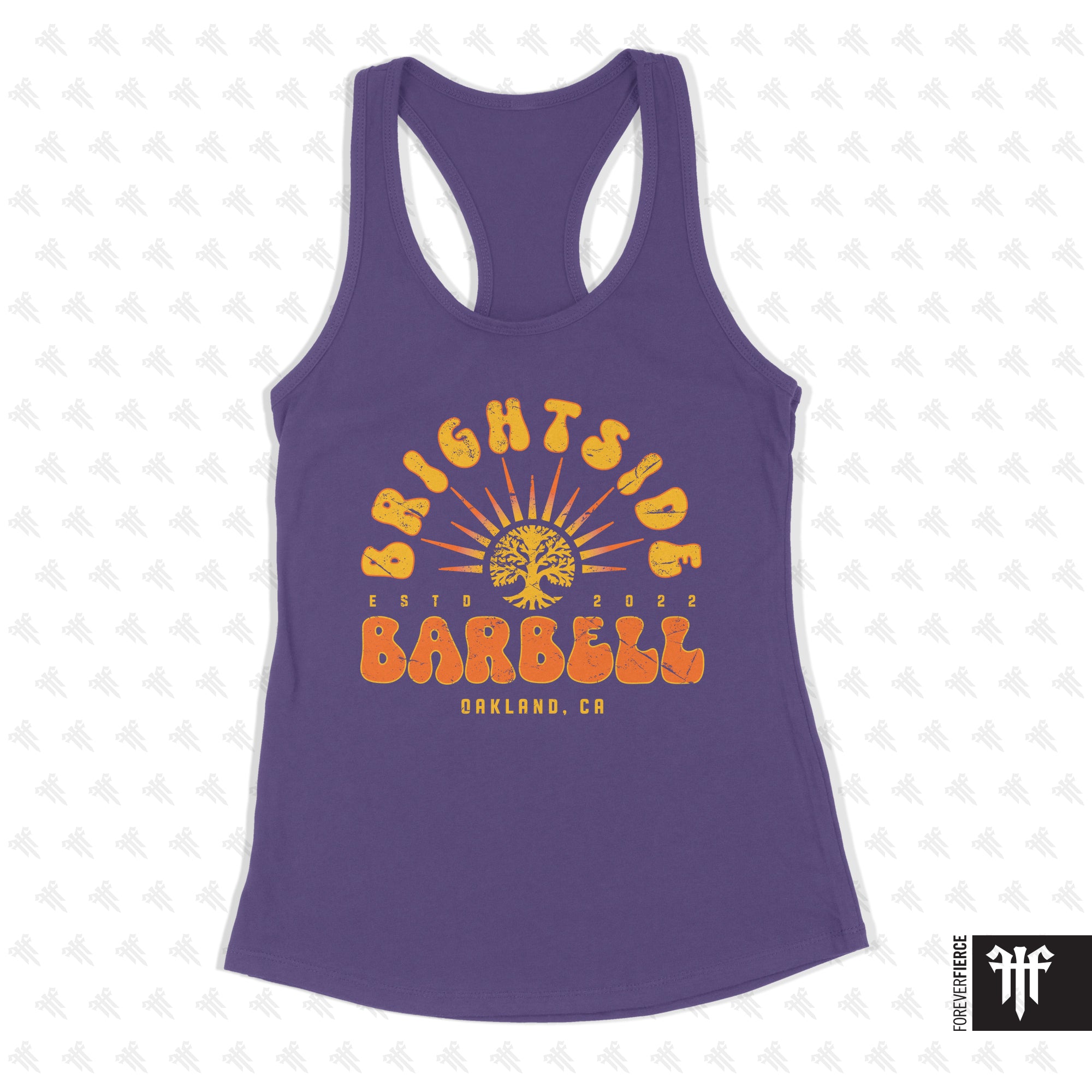 Brightside Barbell July 2026 Womens Racerback - Purple Rush