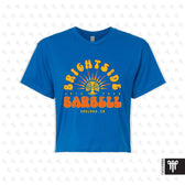 Brightside Barbell July 2026 Womens Crop Tee - Royal