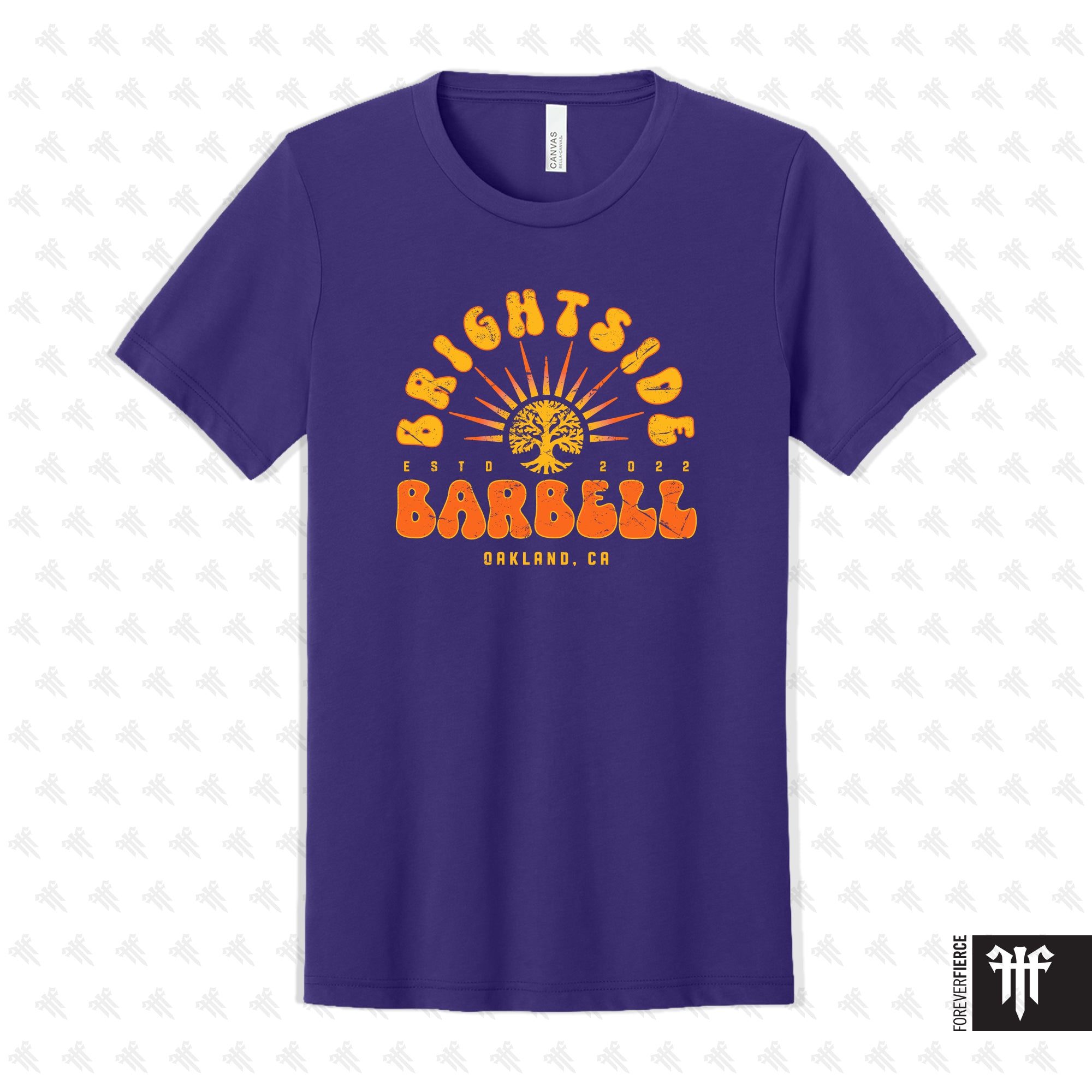 Brightside Barbell July 2026 Tee - Purple Triblend