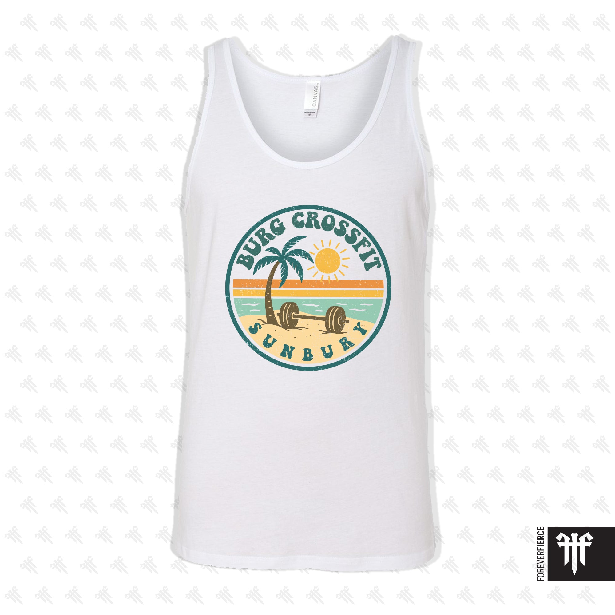 Burg CrossFit June 2025 Beach Barbell Mens Tank