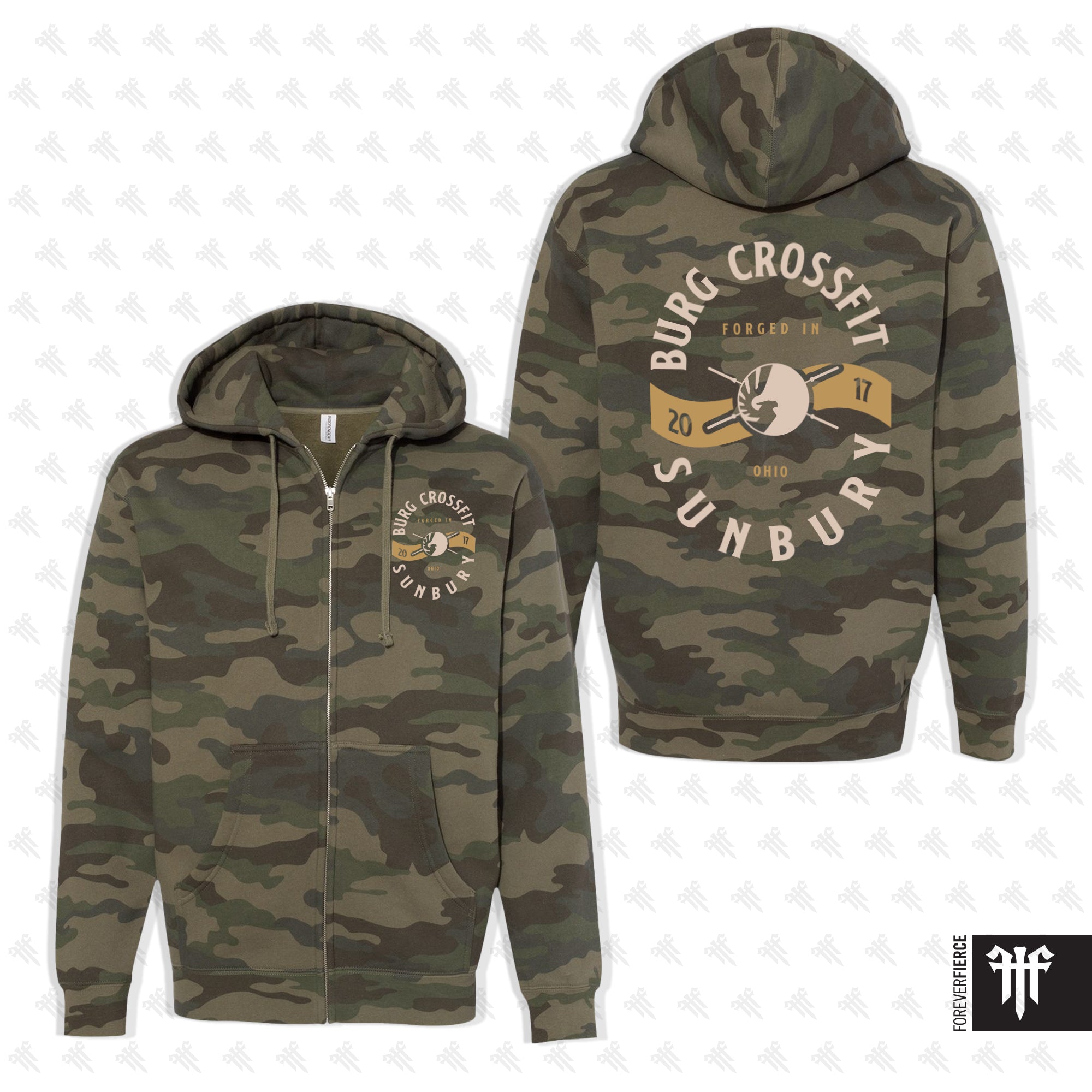 Burg CrossFit Sunbury November 2025 Camo Zip