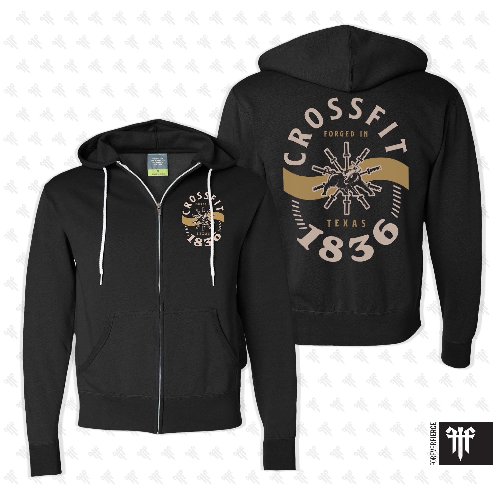 CrossFit 1836 November 2025 Full-Zip Hoodie