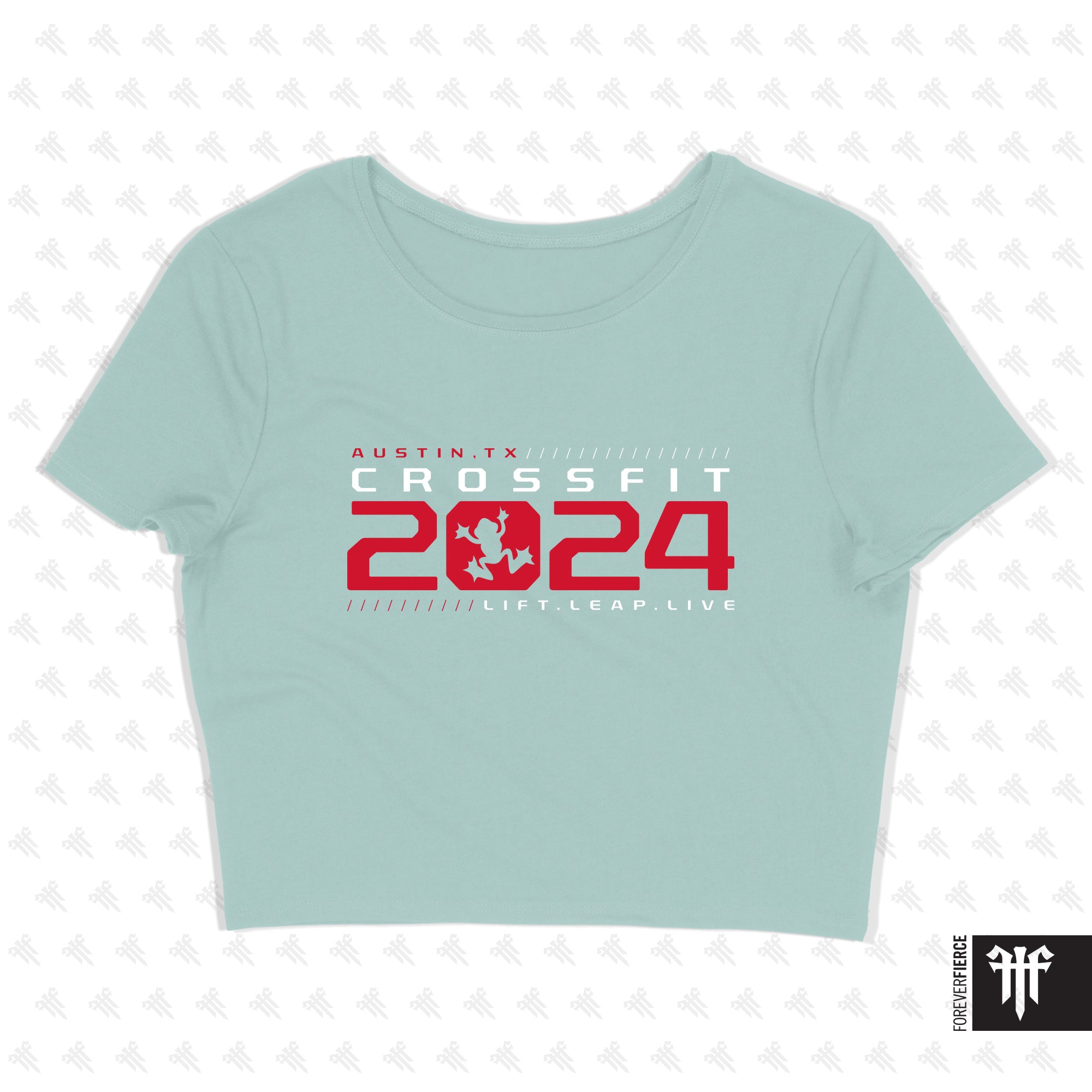 CrossFit 2024 August 2025 Womens Crop Tee