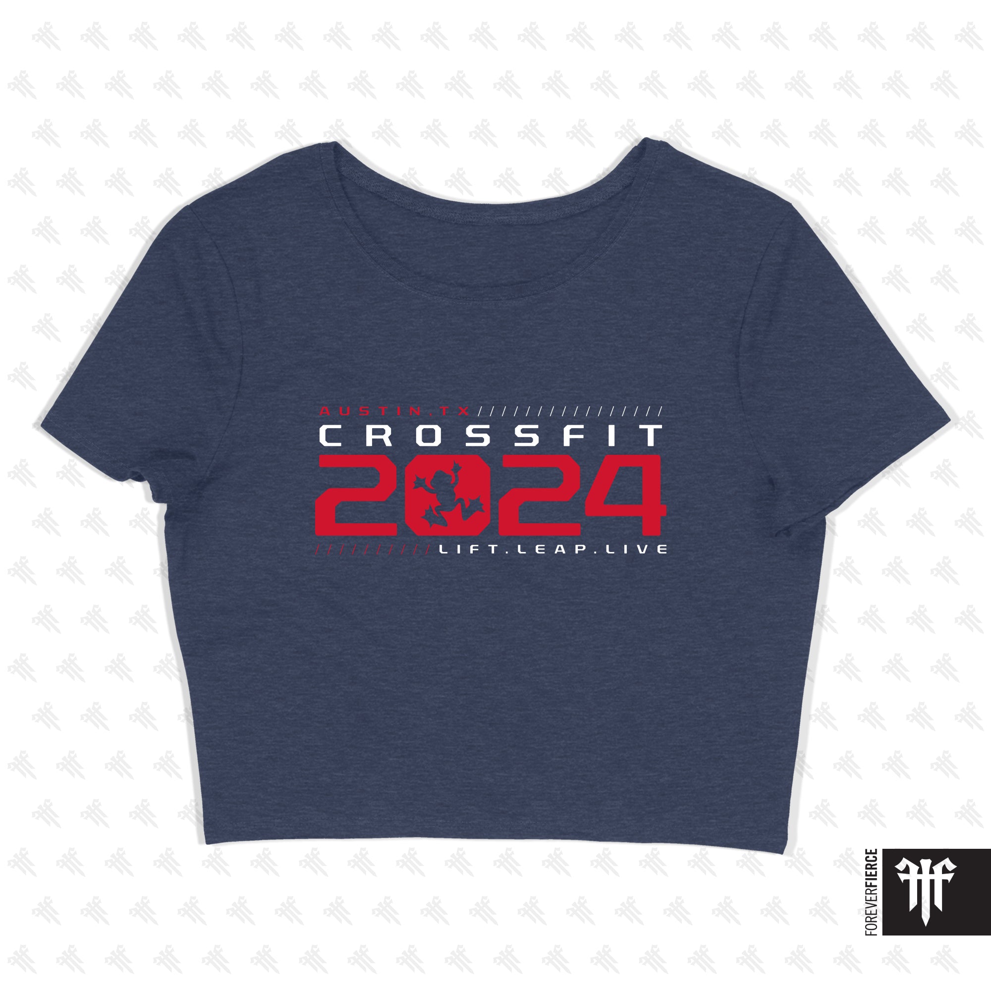 CrossFit 2024 August 2025 Womens Crop Tee