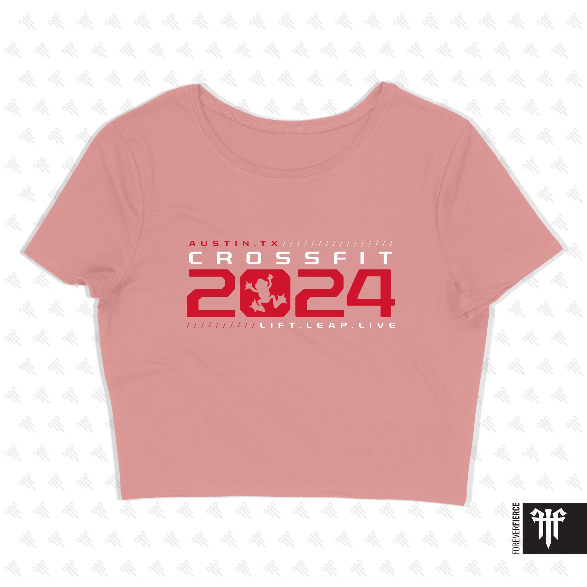 CrossFit 2024 August 2025 Womens Crop Tee