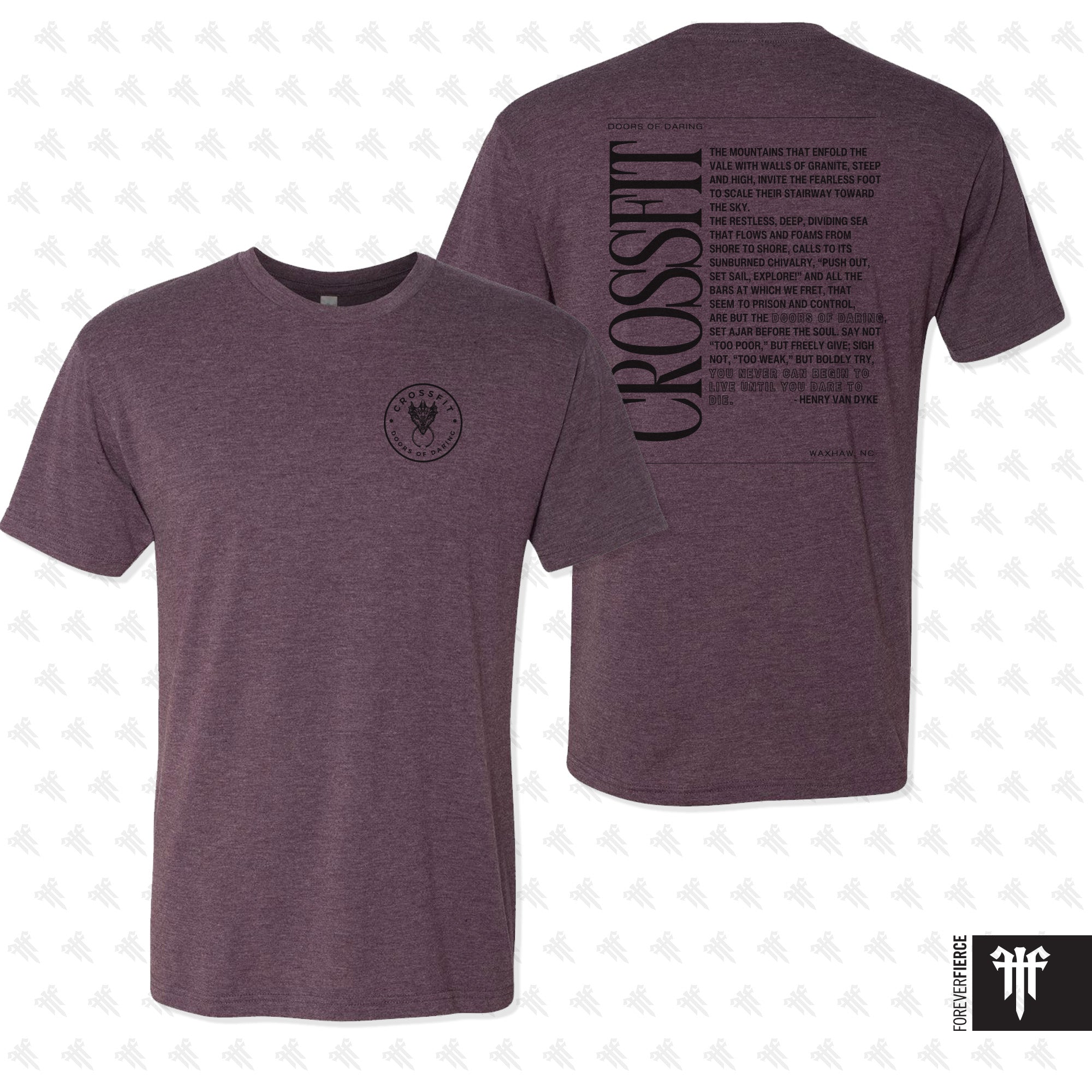 CrossFit DoD May 2025 No Pocket & Athletic Fit Black Ink Tee