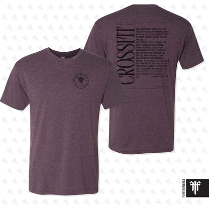 CrossFit DoD May 2025 No Pocket & Athletic Fit Black Ink Tee