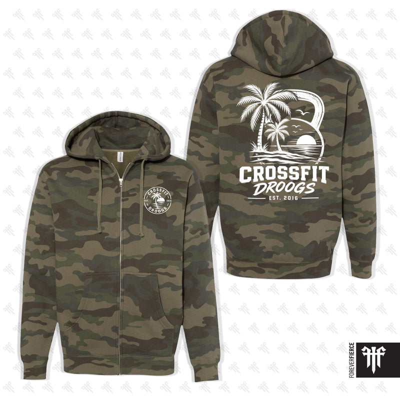 CrossFit Droogs October 2026 Camo Full-Zip Hoodie