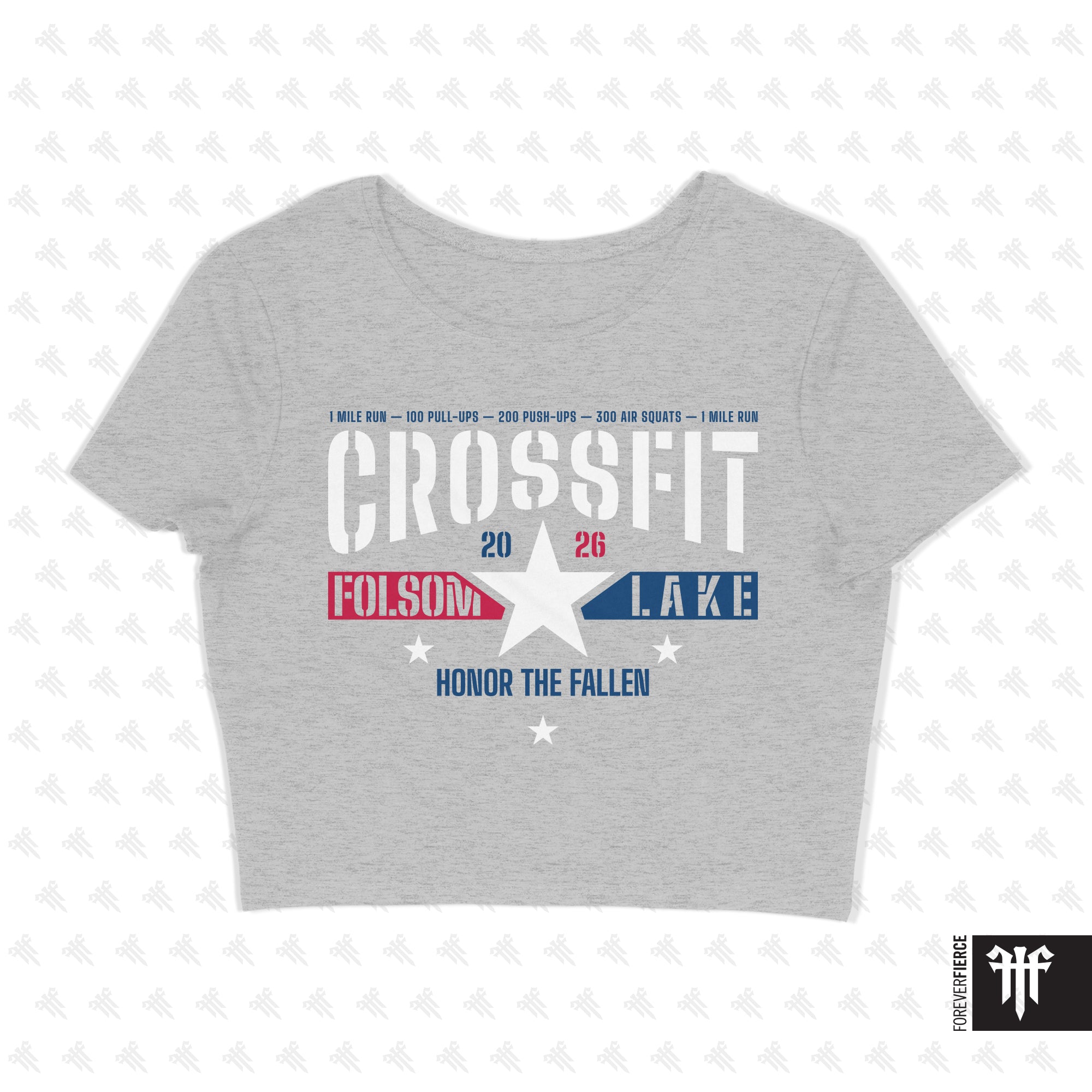 CrossFit Folsom Lake April 2026 Womens Crop Tee