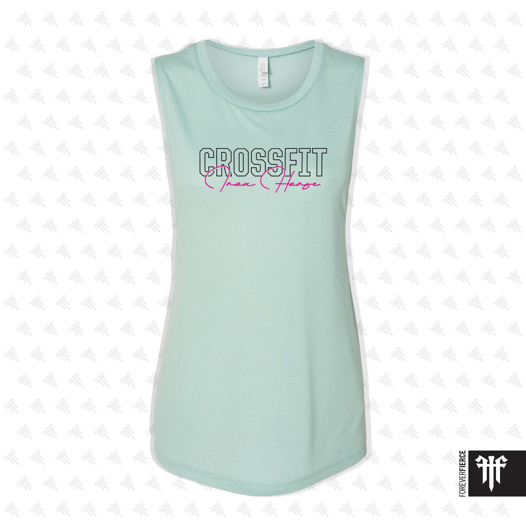 CrossFit Iron Horse June 2025 Blue Womens Muscle Tank