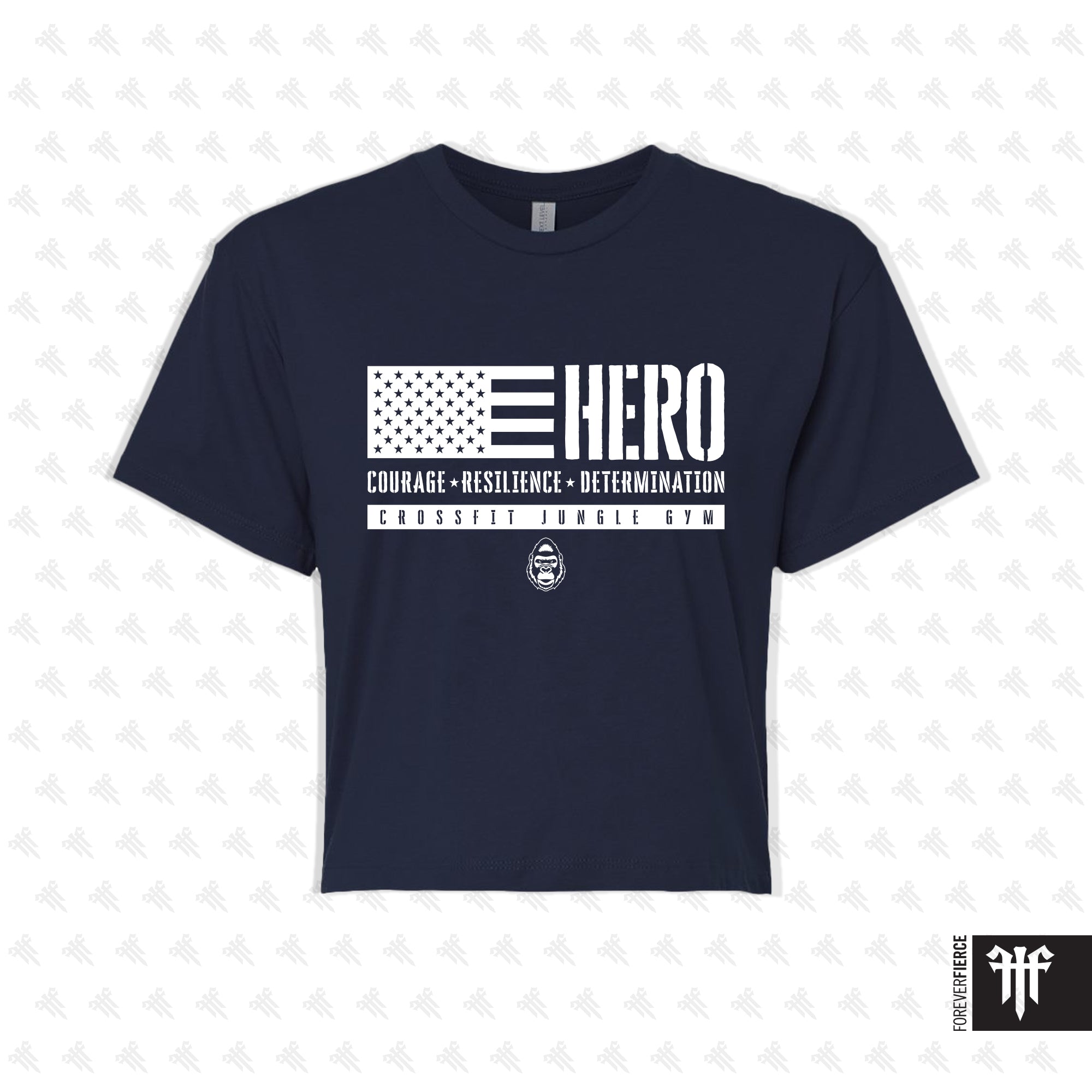 CrossFit Jungle Gym April 2026 Womens Crop Tee