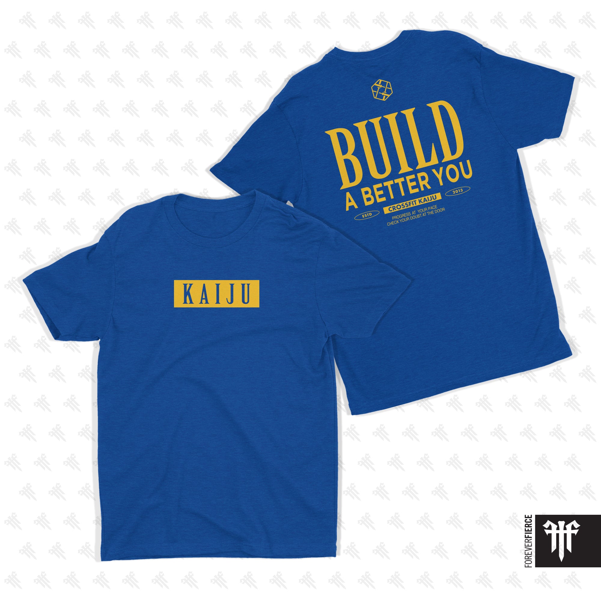 CrossFit Kaiju June 2025 Blue Tee