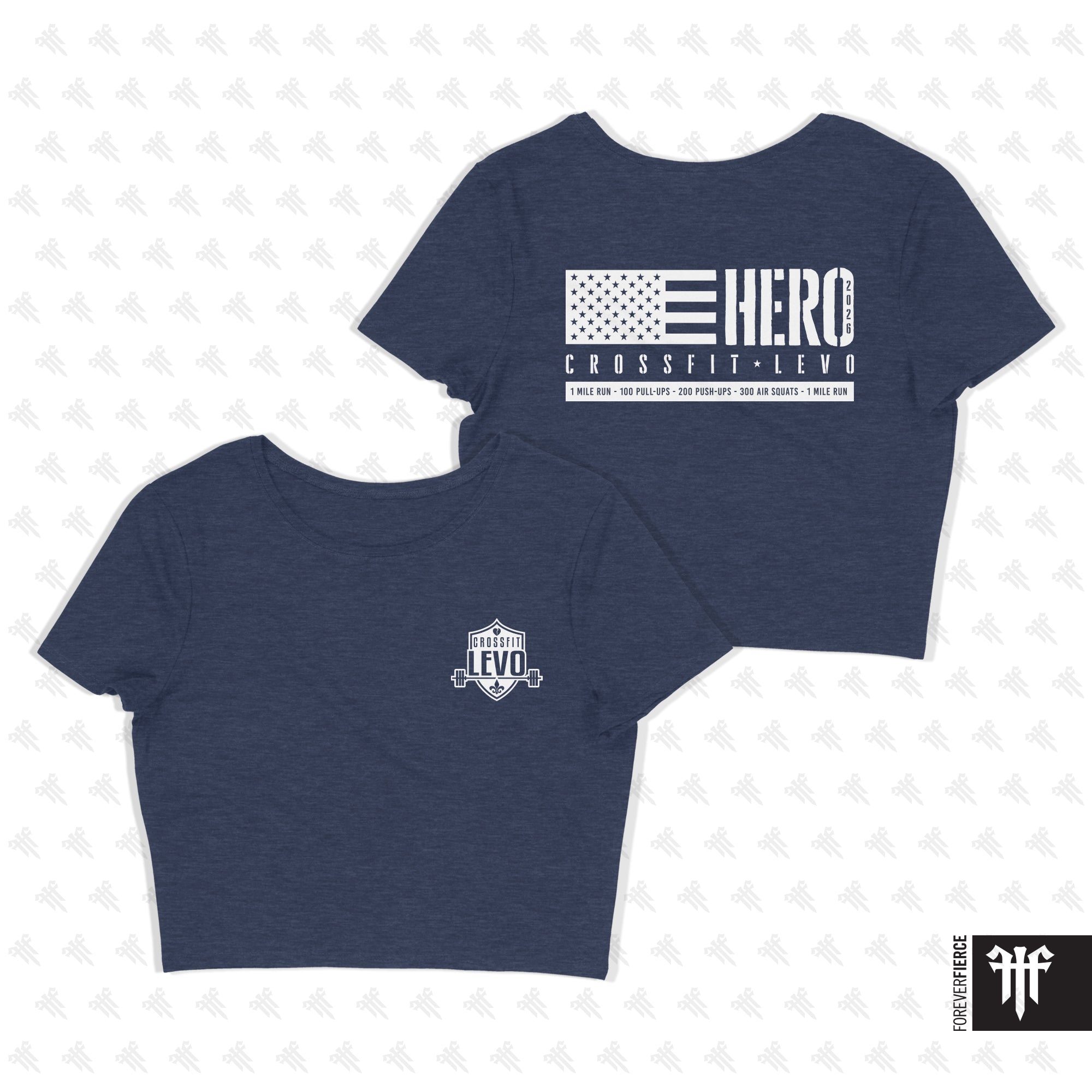 CrossFit Levo April 2026 Womens Crop Tee